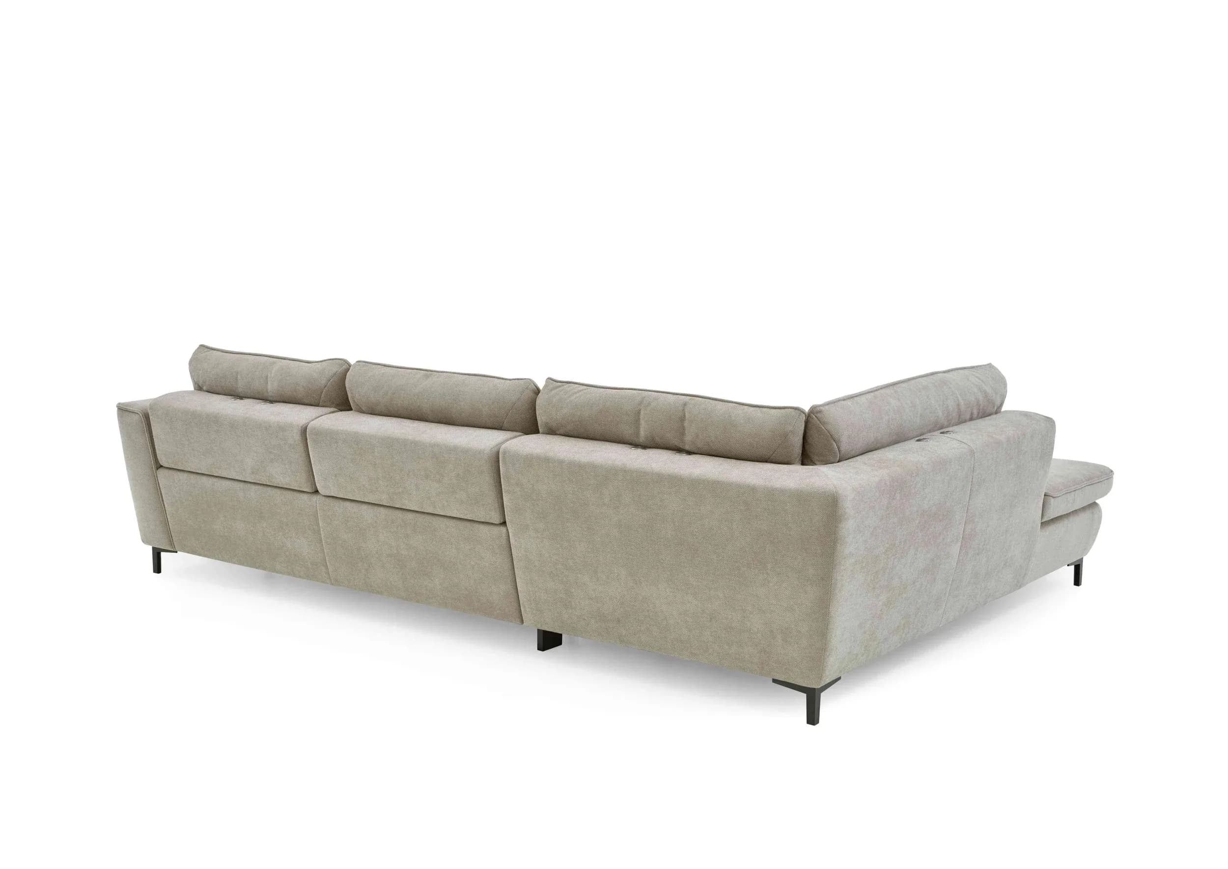 Ecksofa - Ecke links mit 3-Sitzer, Stoff, Sand