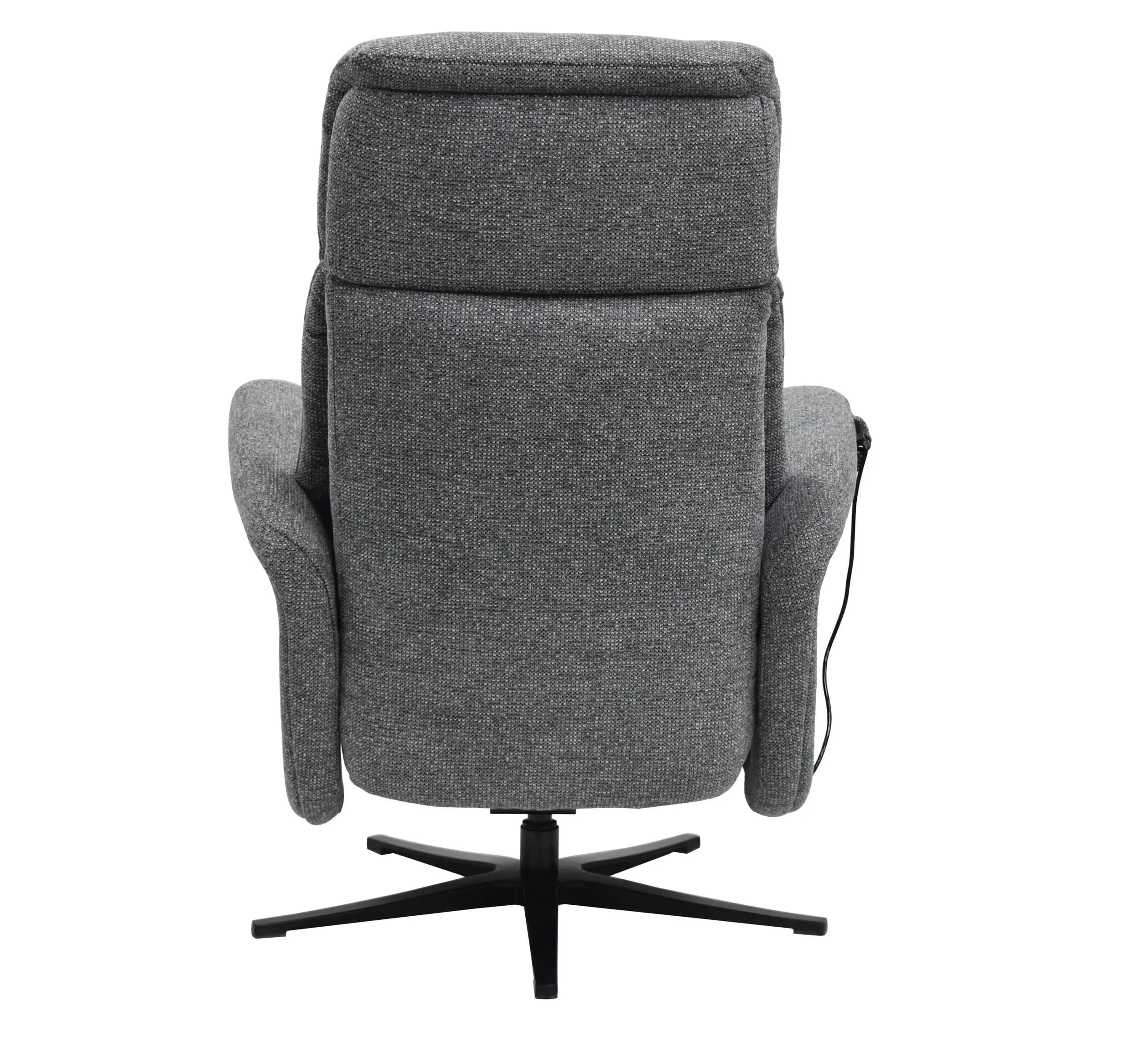 TV-Sessel MARLON - drehbar, Relaxfunktion, Kopfteilverstellung, Stoff, Graublau