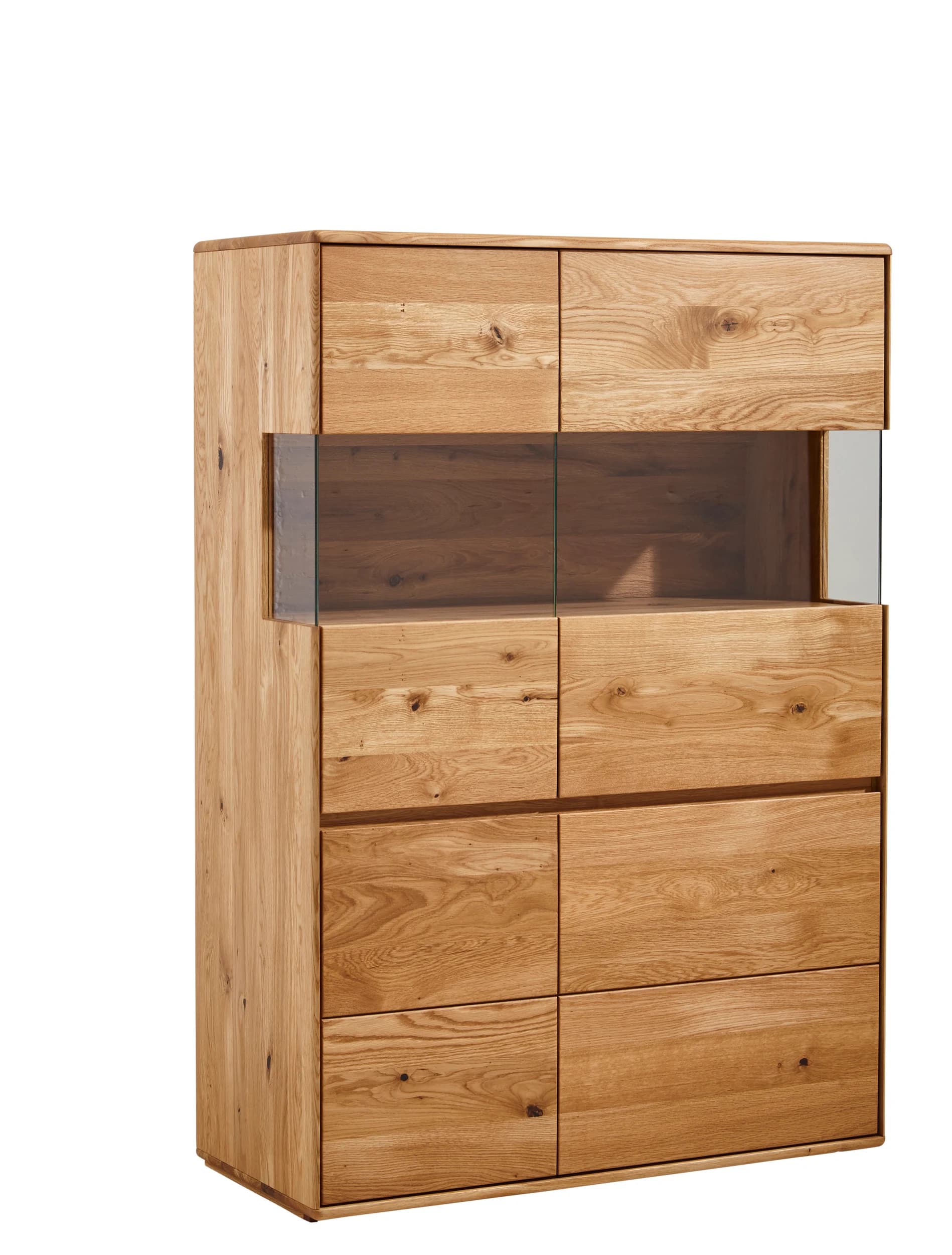 Highboard Hillsboro - Wildeiche natur, geölt