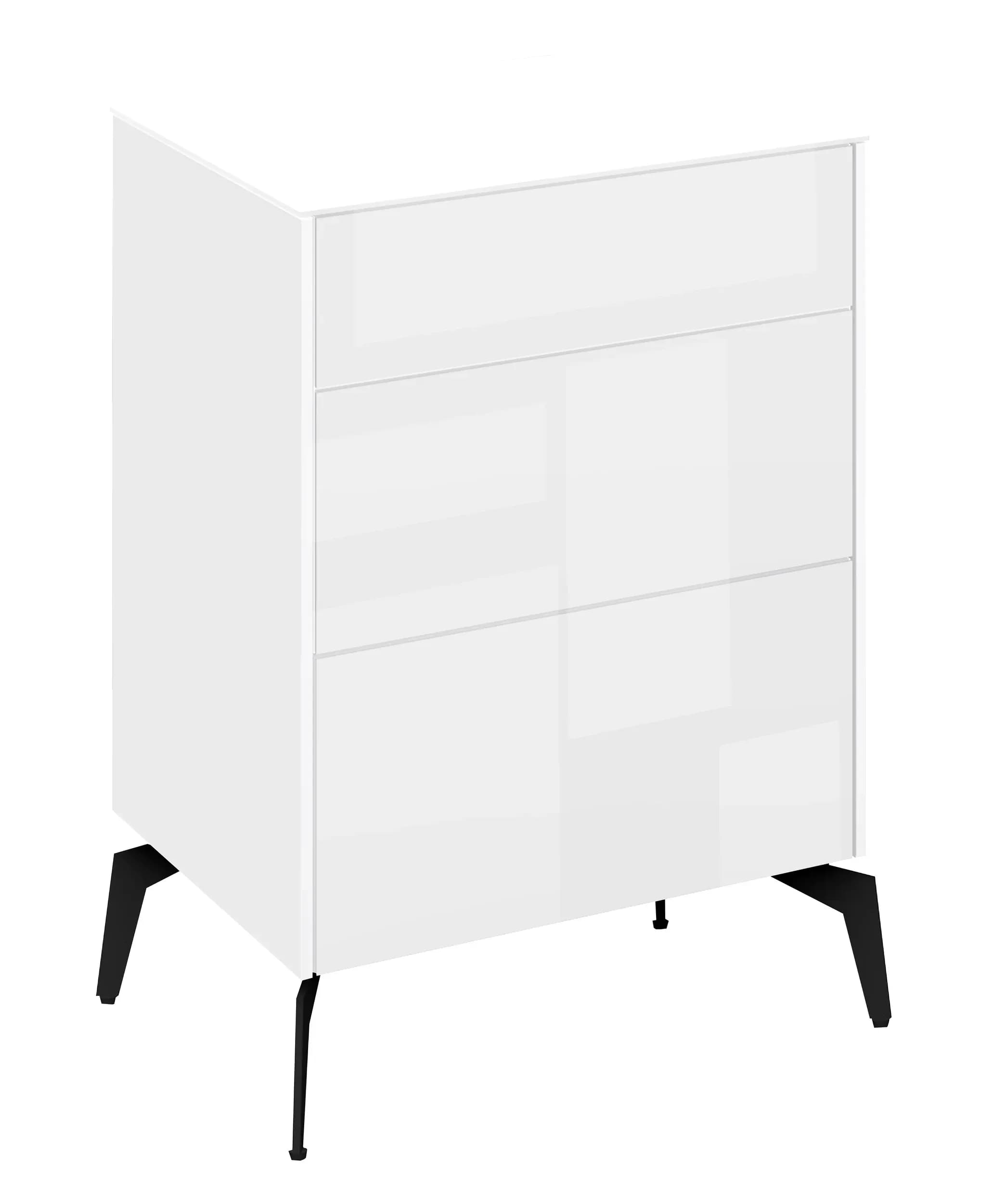 Kommode - B ca. 52 cm, Weiß