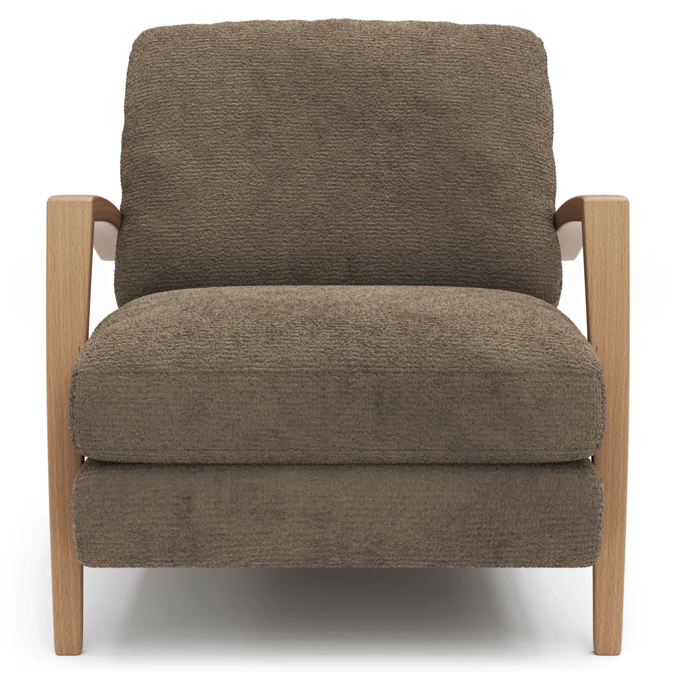 Sessel Karasu - Chic, Stoff, Taupe