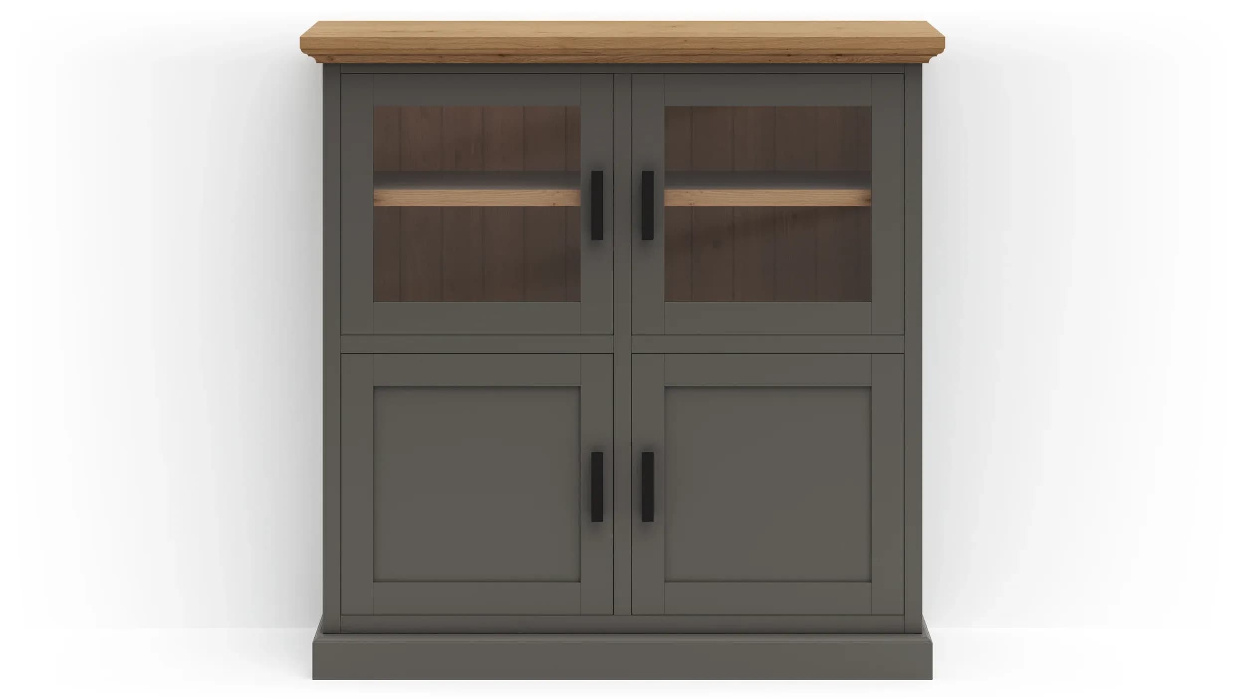 Highboard Litchfield Oak - Stone, Non-Antique / Nature Oil