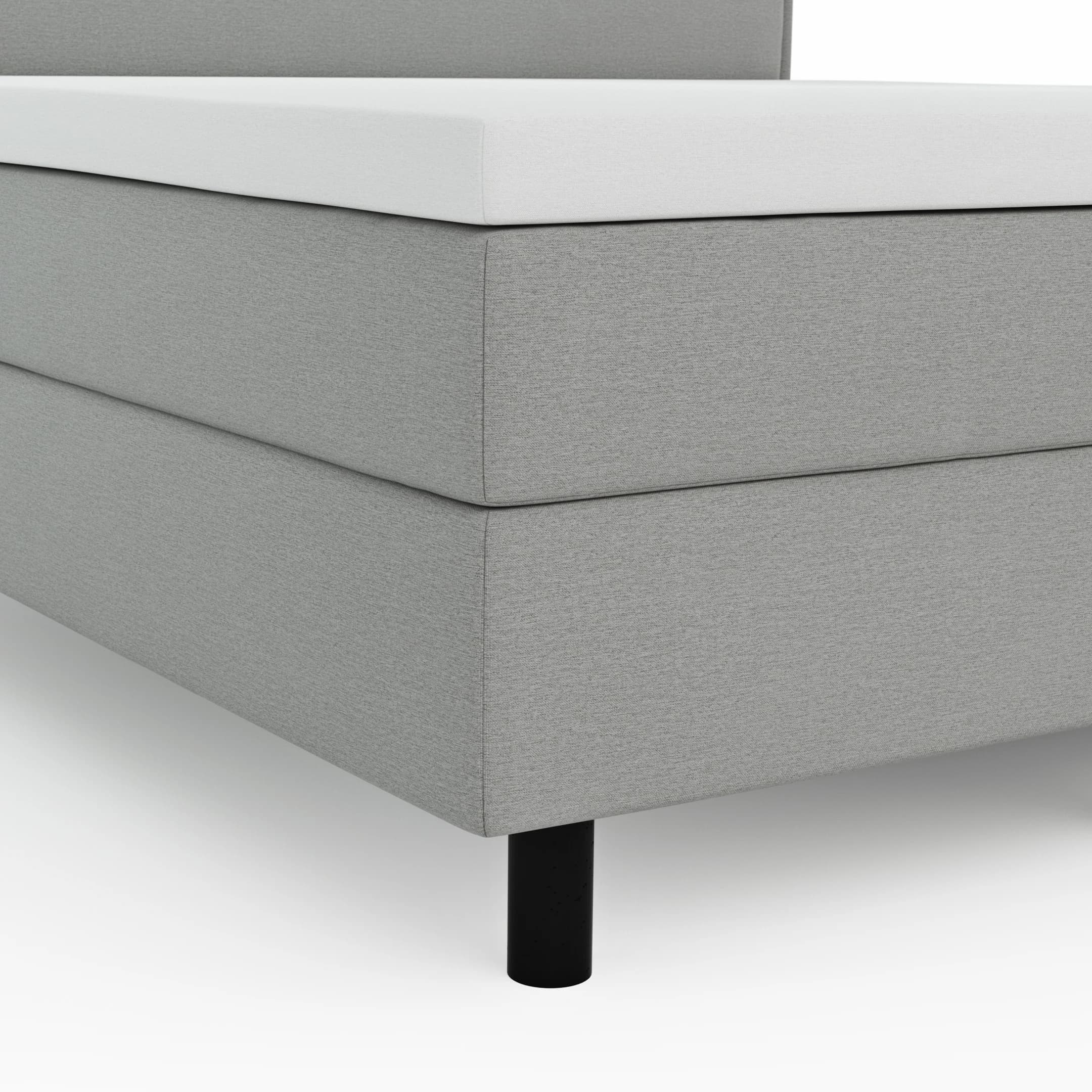 Boxspringbett Valencia - Liegefläche ca. 160x200 cm, Stoff, Zink