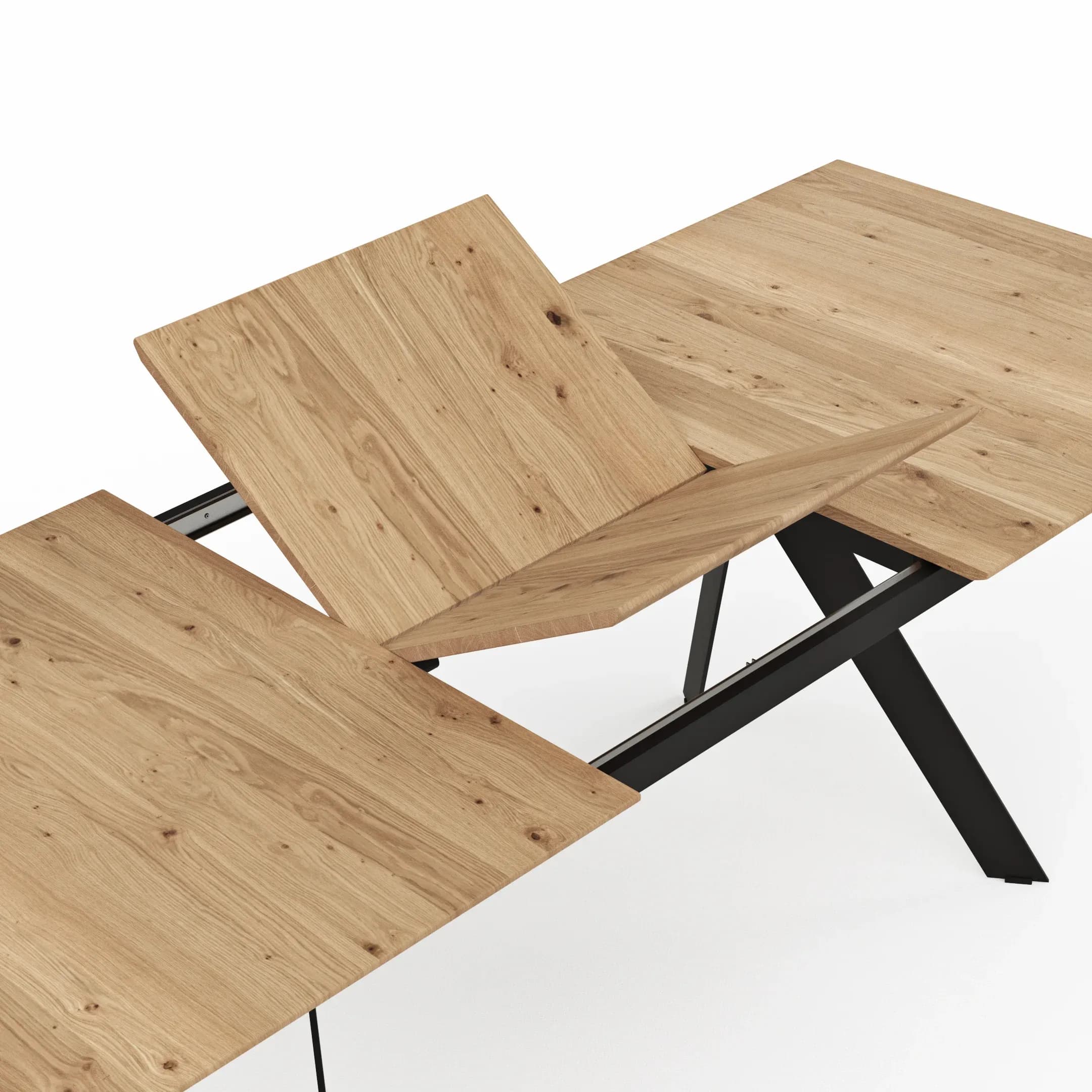 Esstisch Dinner - ausziehbar, LB ca. 200x100 cm, Eiche massiv