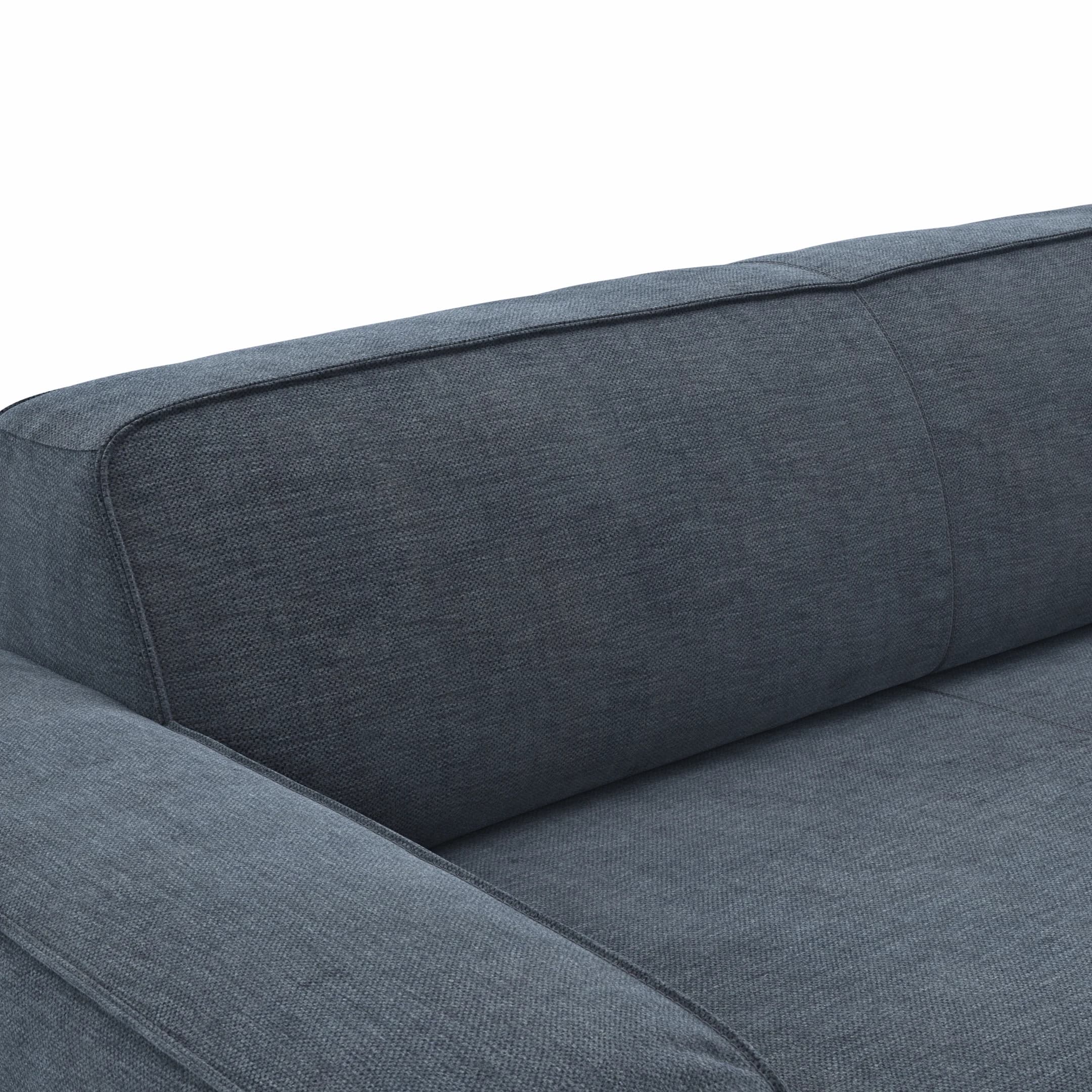 Sofa Denver - 2,5-Sitzer, Stoff, Blau
