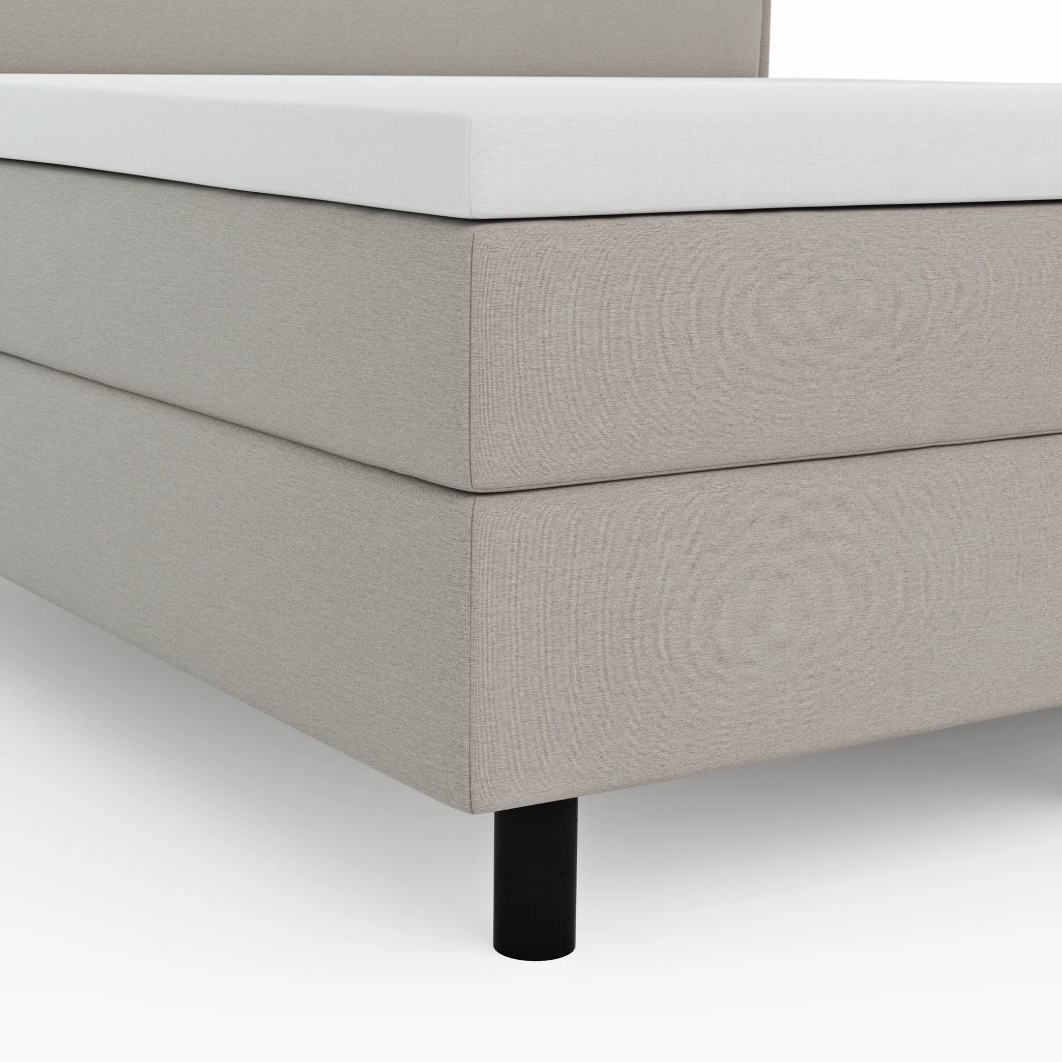 Boxspringbett Valencia - Liegefläche ca. 160x200 cm, Stoff, Mauve