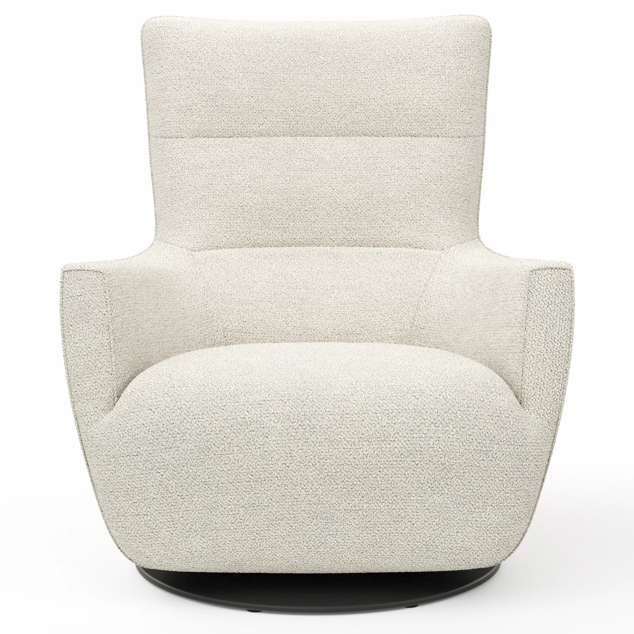 Sessel Lilaia - inkl. Dreh- und Wippfunktion, Stoff, Creme