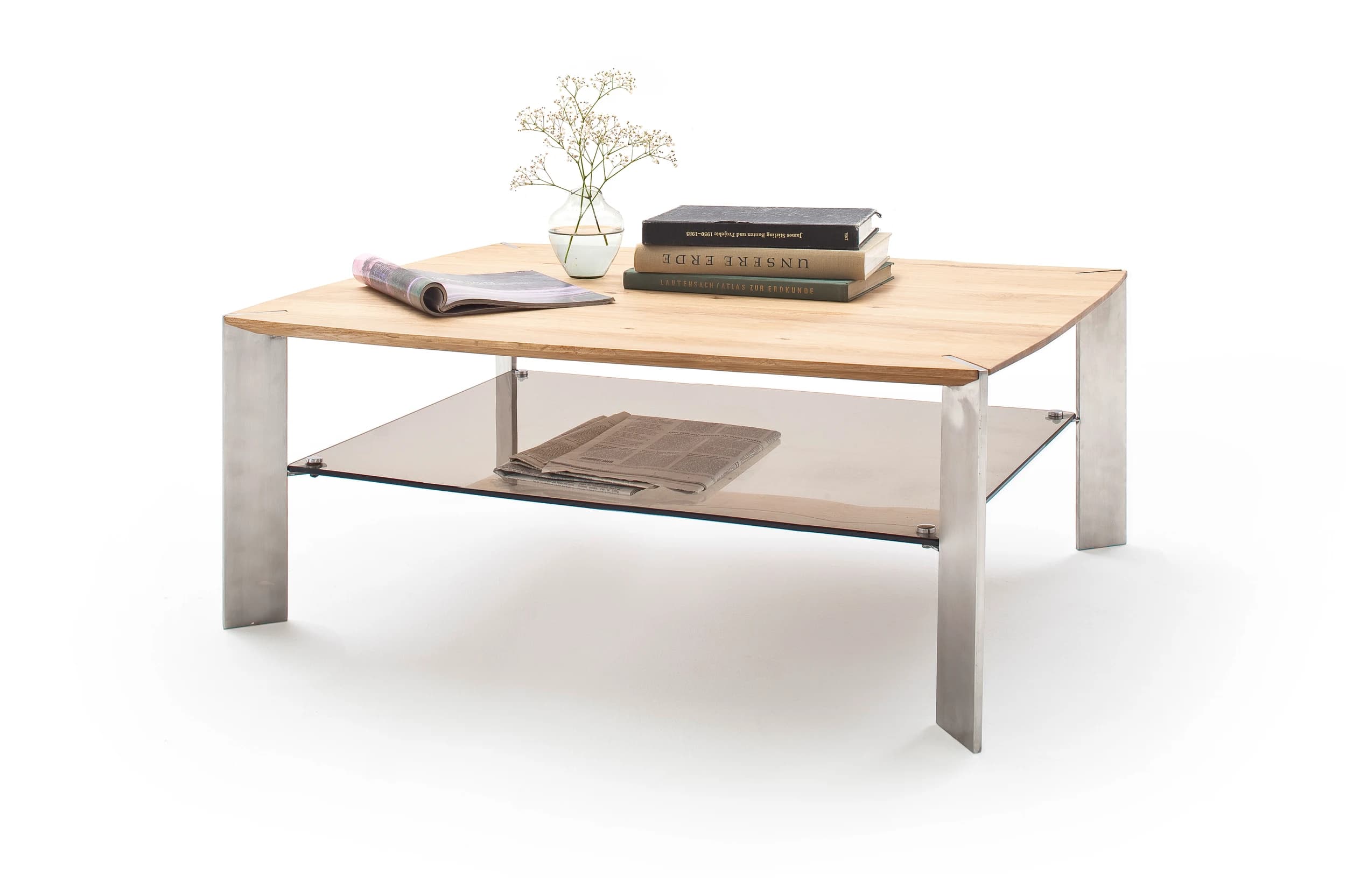 Couchtisch - LBH ca. 80x80x41 cm, Asteiche massiv