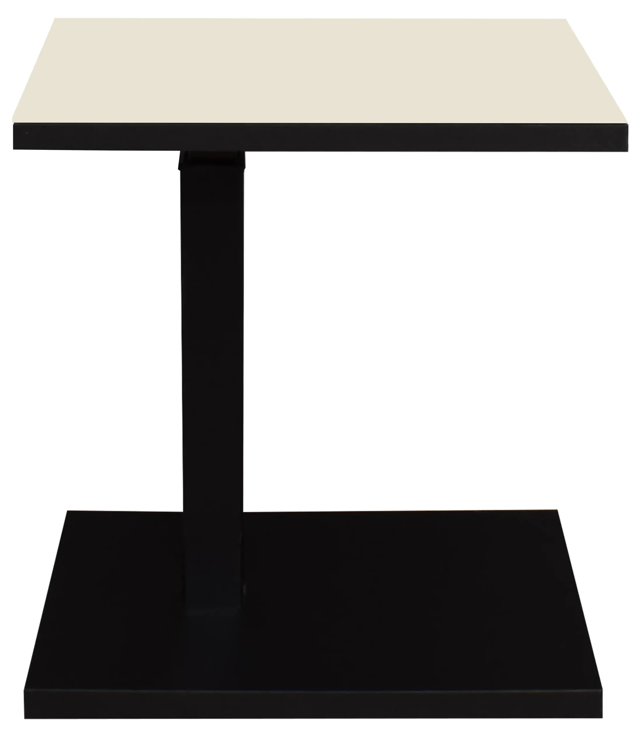 Beistelltisch - höhenverstellbar, LB ca. 45x35 cm, Kaschmir, Schwarz