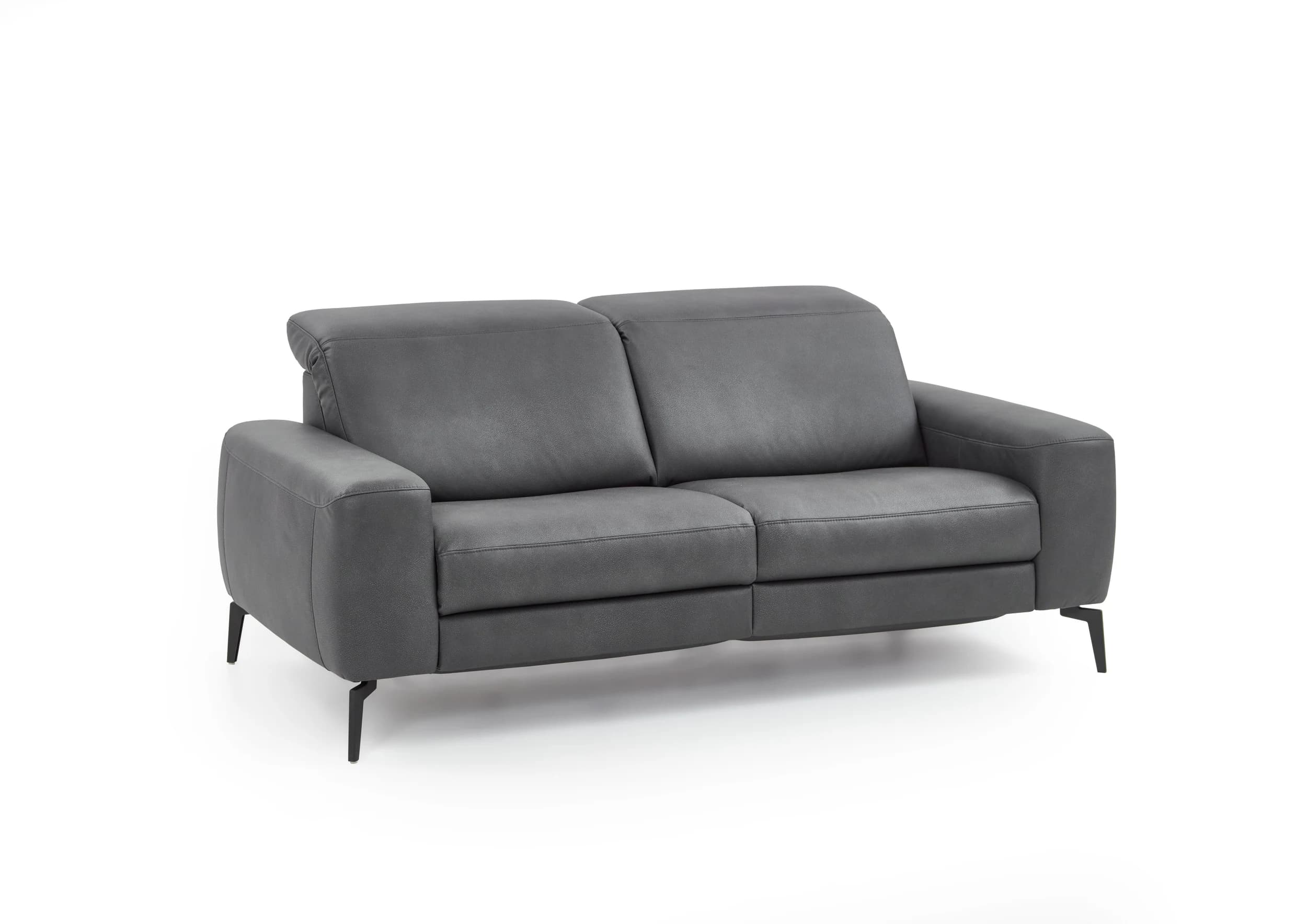 Sofa - 2,5-Sitzer, Kopfteil verstellbar, Stoff, Graphit