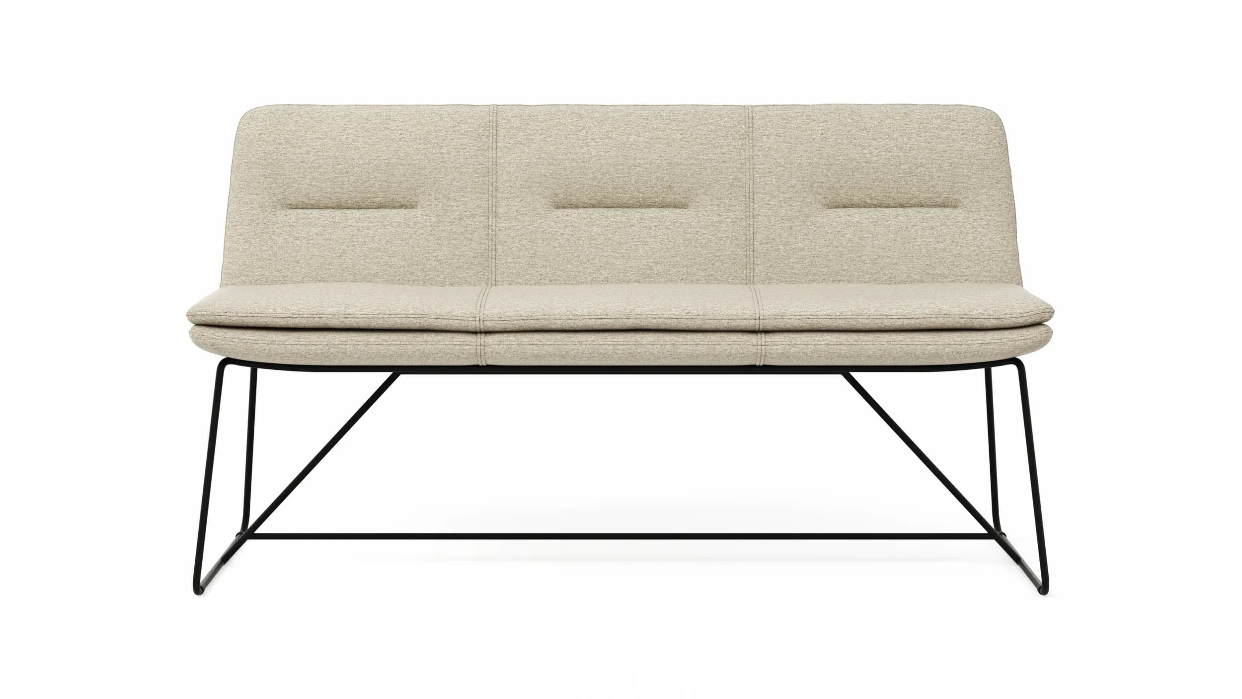 Polsterbank Macano - B ca. 160 cm, Stoff, Beige