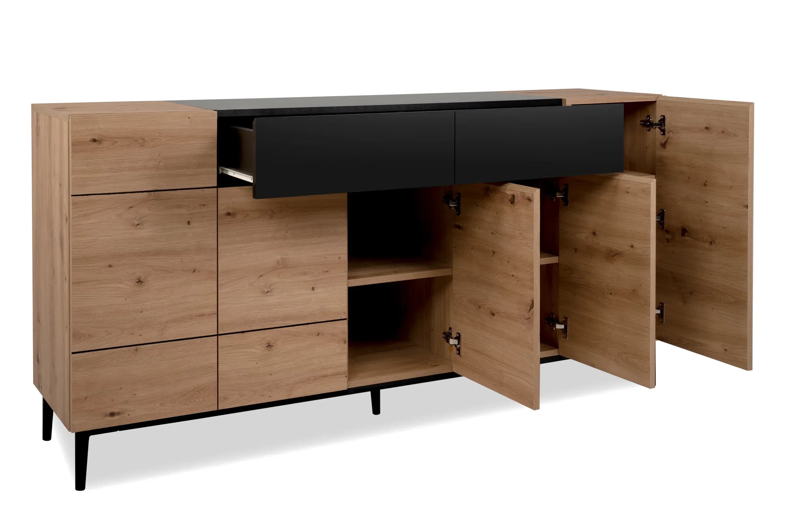 Sideboard- Vintage Dekor, Schwarz