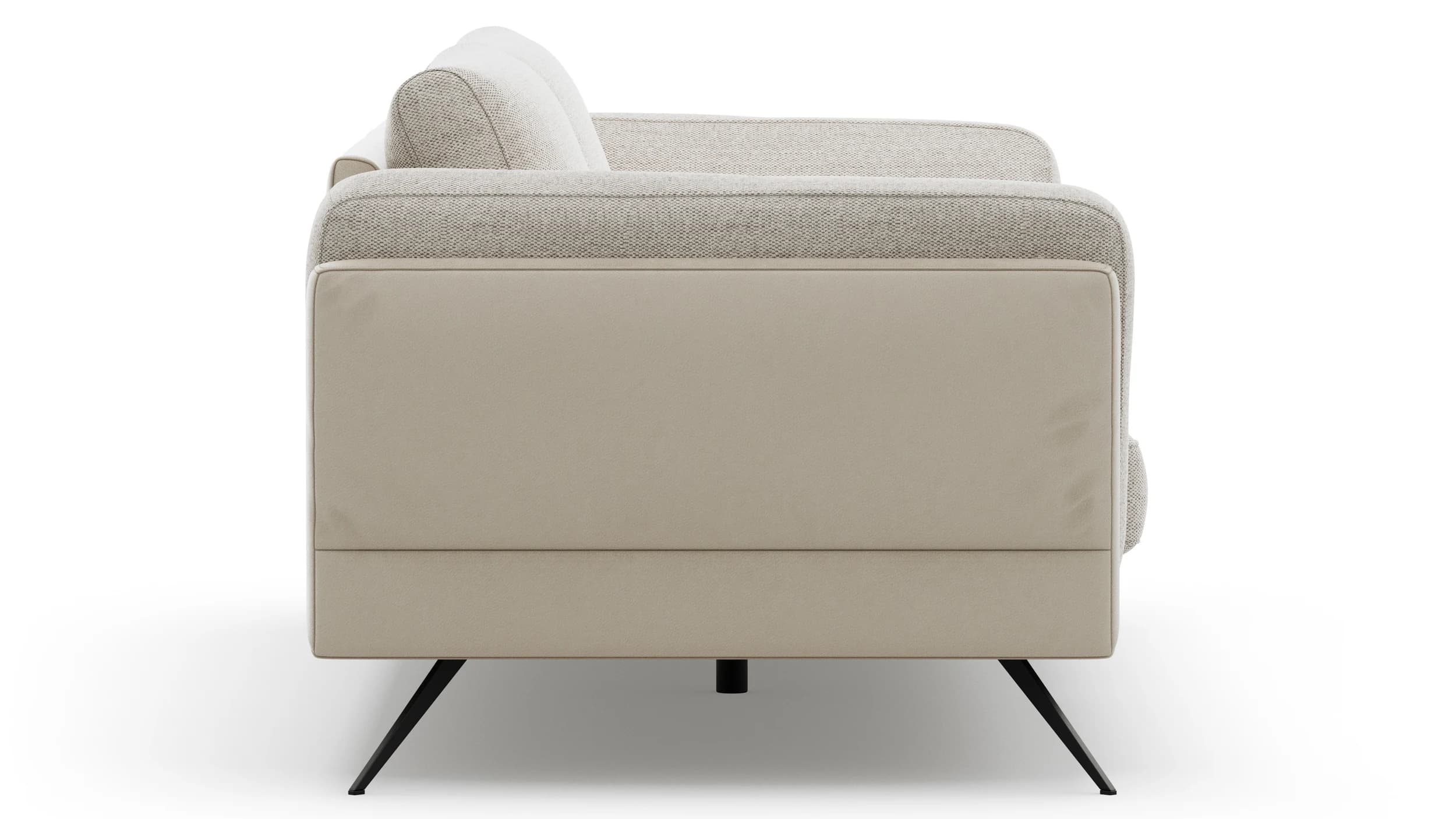 Sofa Valdemoro - 3-Sitzer, Stoff, Creme