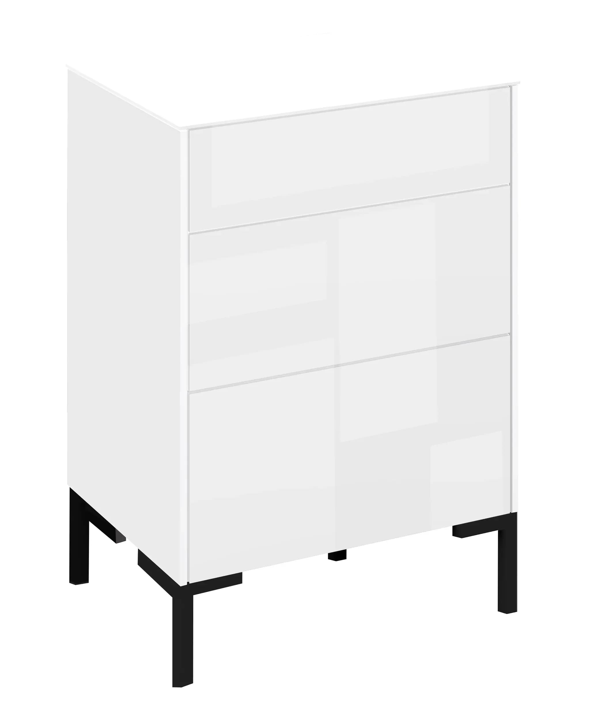 Kommode - B ca. 52 cm, Weiß