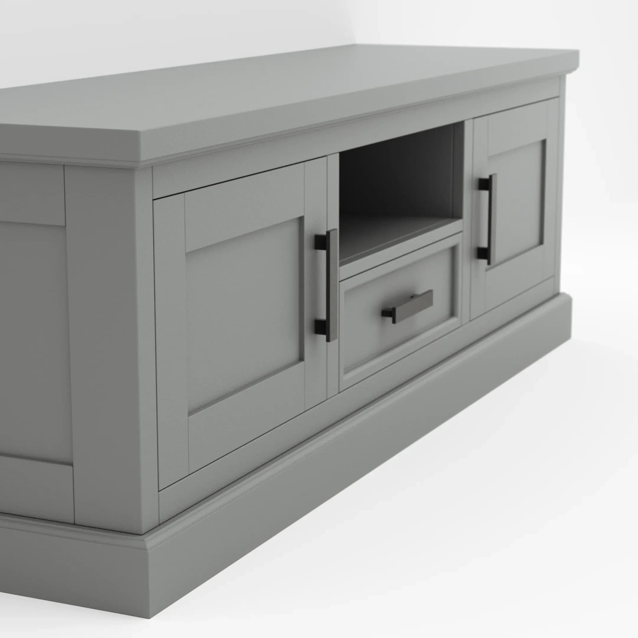 TV-Board Litchfield - Dark Grey, Non-Antique