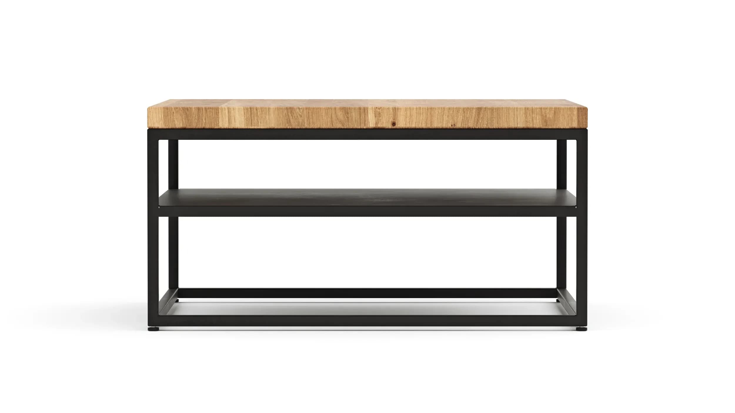 Couchtisch Farmingdale - LBH ca. 80x80x40 cm, Eiche massiv, natur geölt