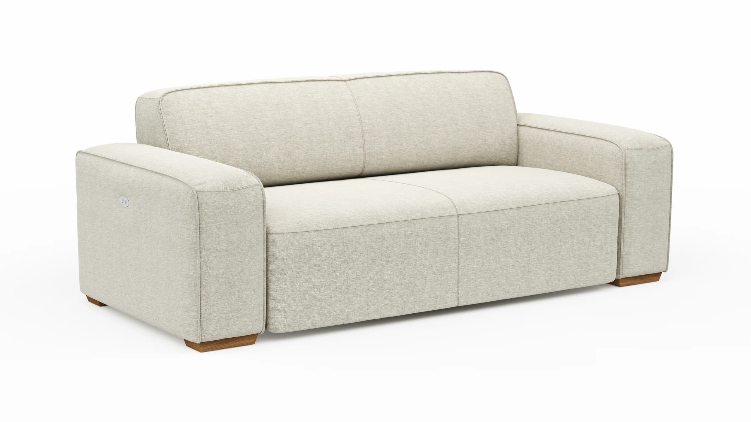 Sofa Denver - 2,5-Sitzer, inkl. Sitzvorzug (motorisch), Stoff, Natur