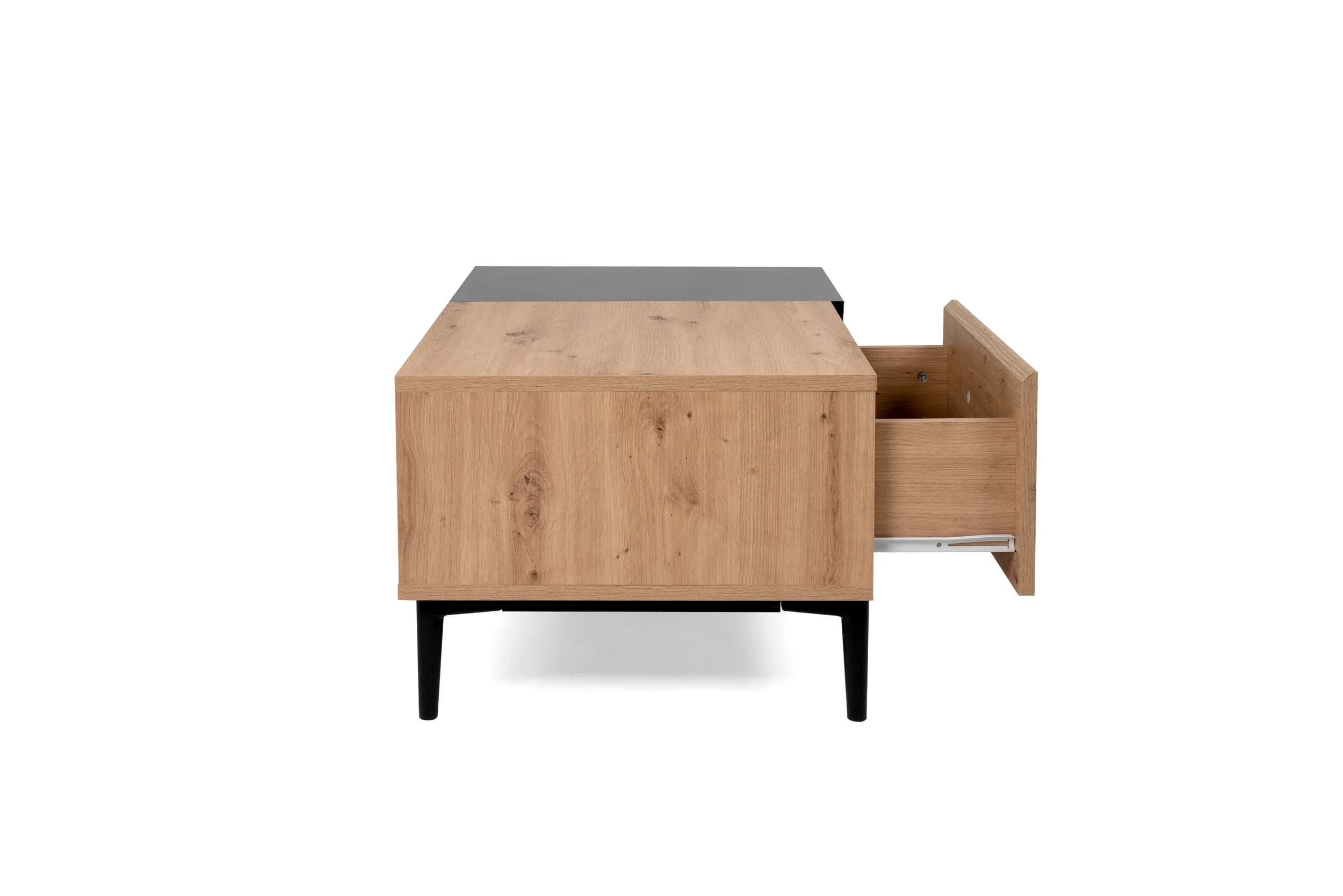 Couchtisch- LB ca. 100x55 cm, Vintage Dekor, Schwarz
