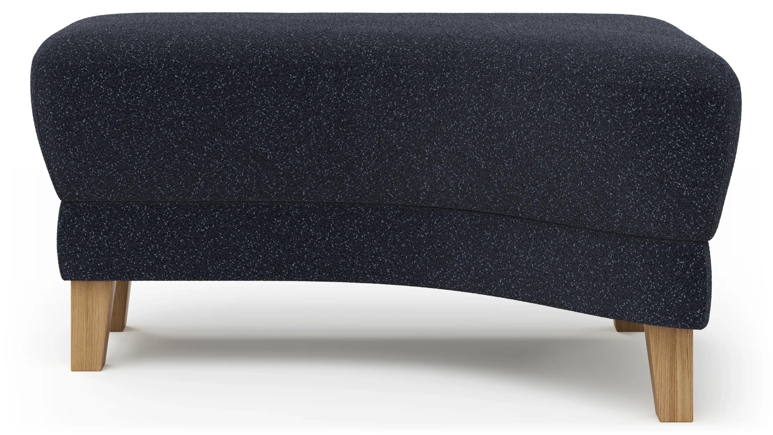 Hocker Stamford - gebogen, Rechts, LB ca. 89x65 cm, Stoff, Dunkelblau