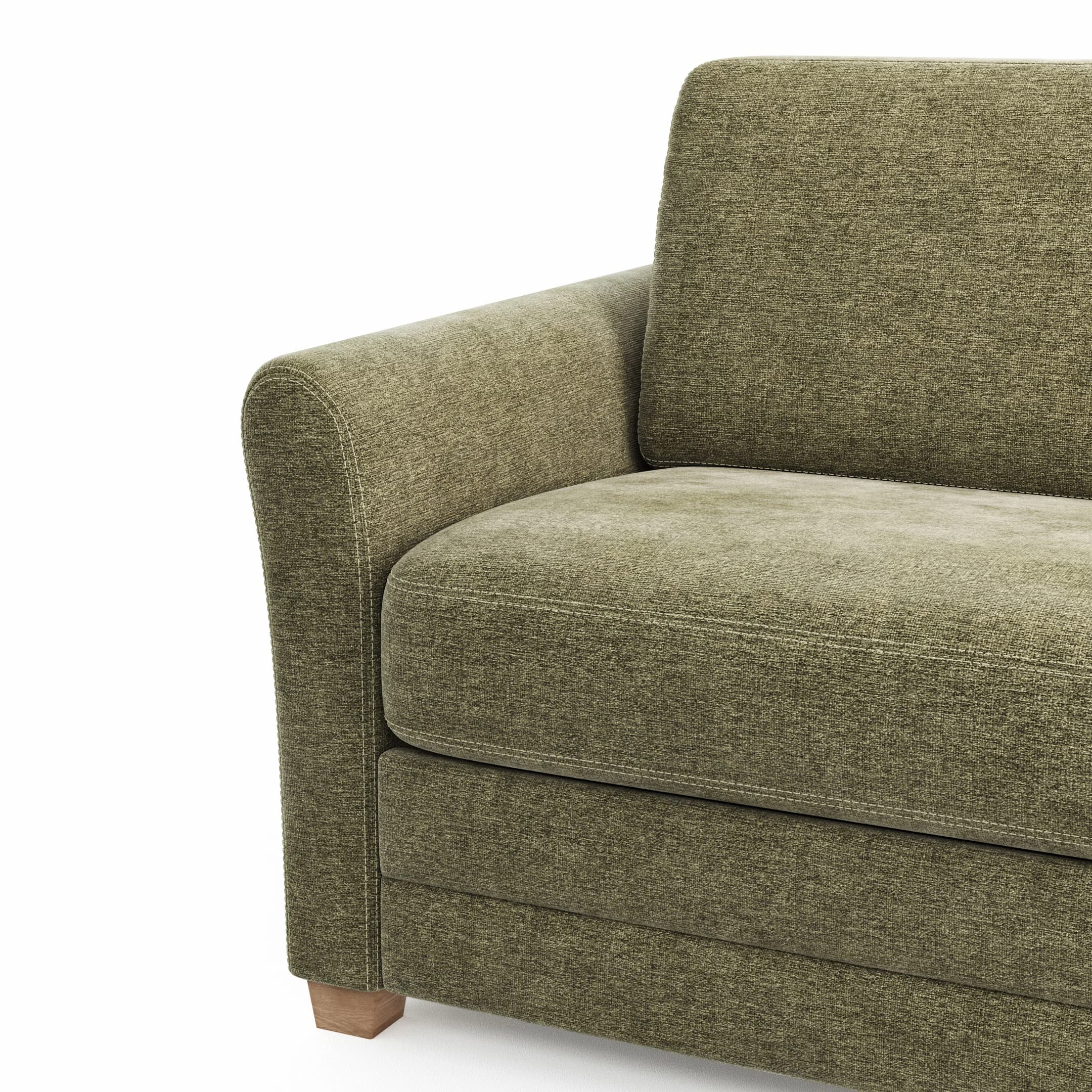 Sofa Lakeville 1 - 2-Sitzer inkl. Schlaffunktion, Stoff, Grün