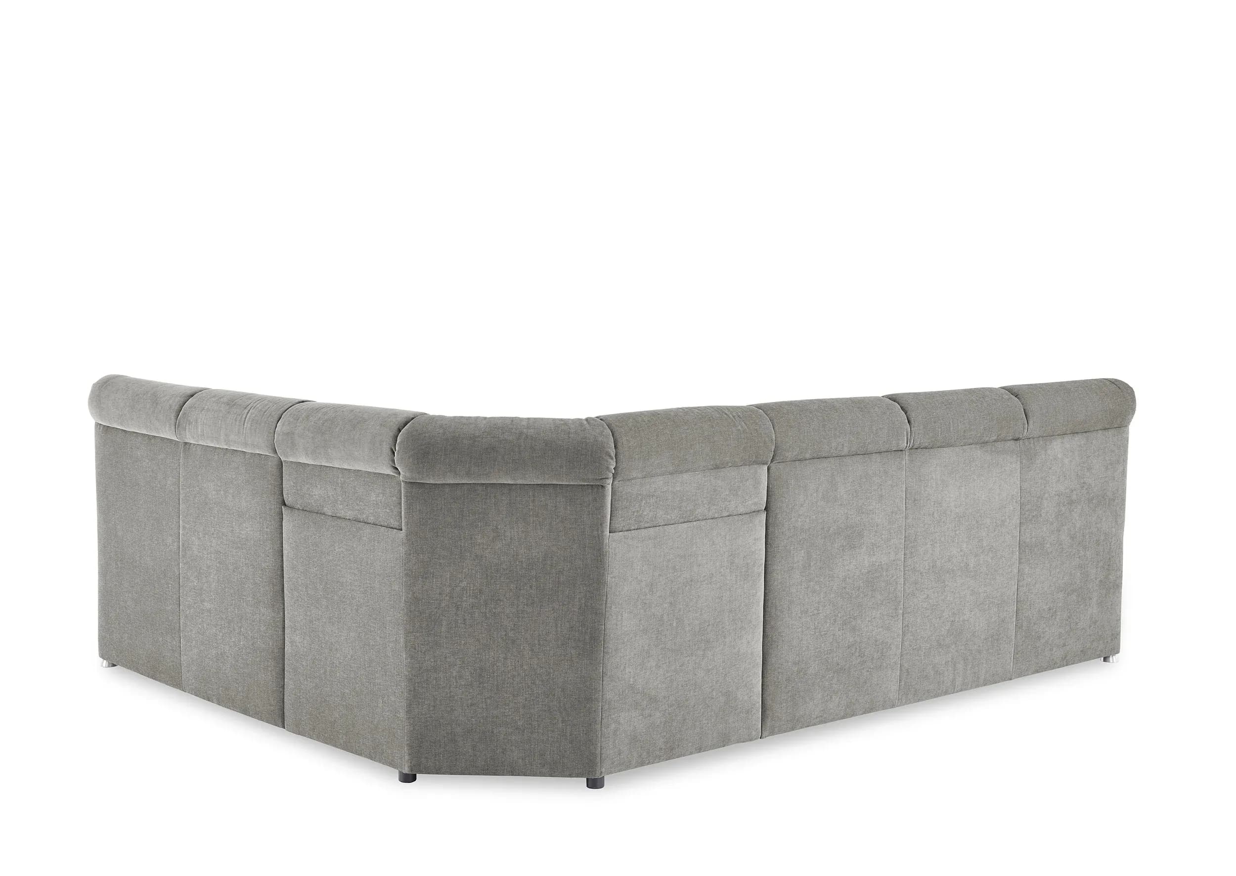 Ecksofa - 3-Sitzer mit Ecke rechts, Stoff, Grau