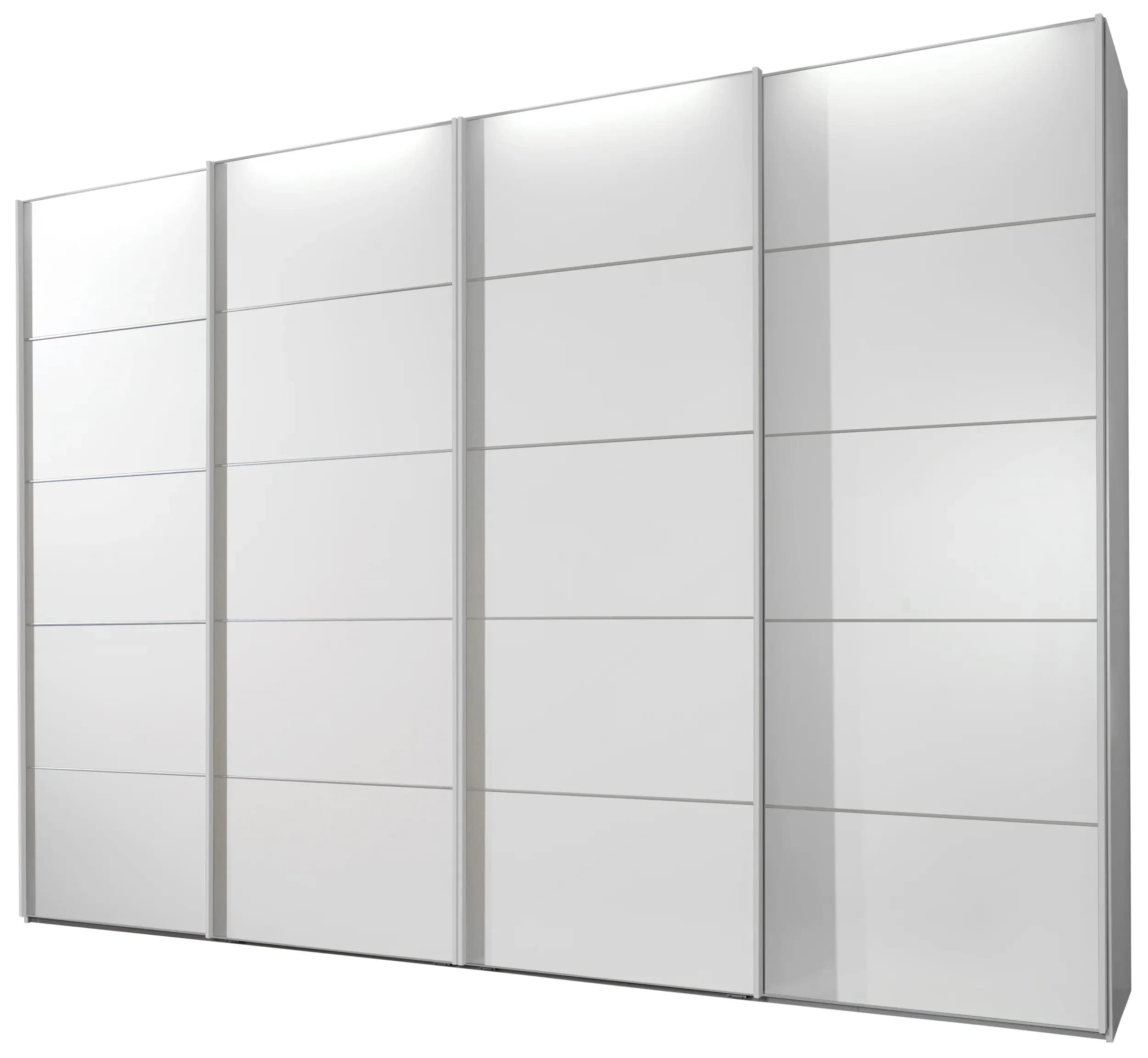Schwebetürenschrank - B ca. 330 cm,  Alpinweiß