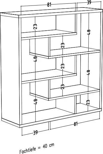 Raumteiler - B ca. 130 cm, Kreidegrau