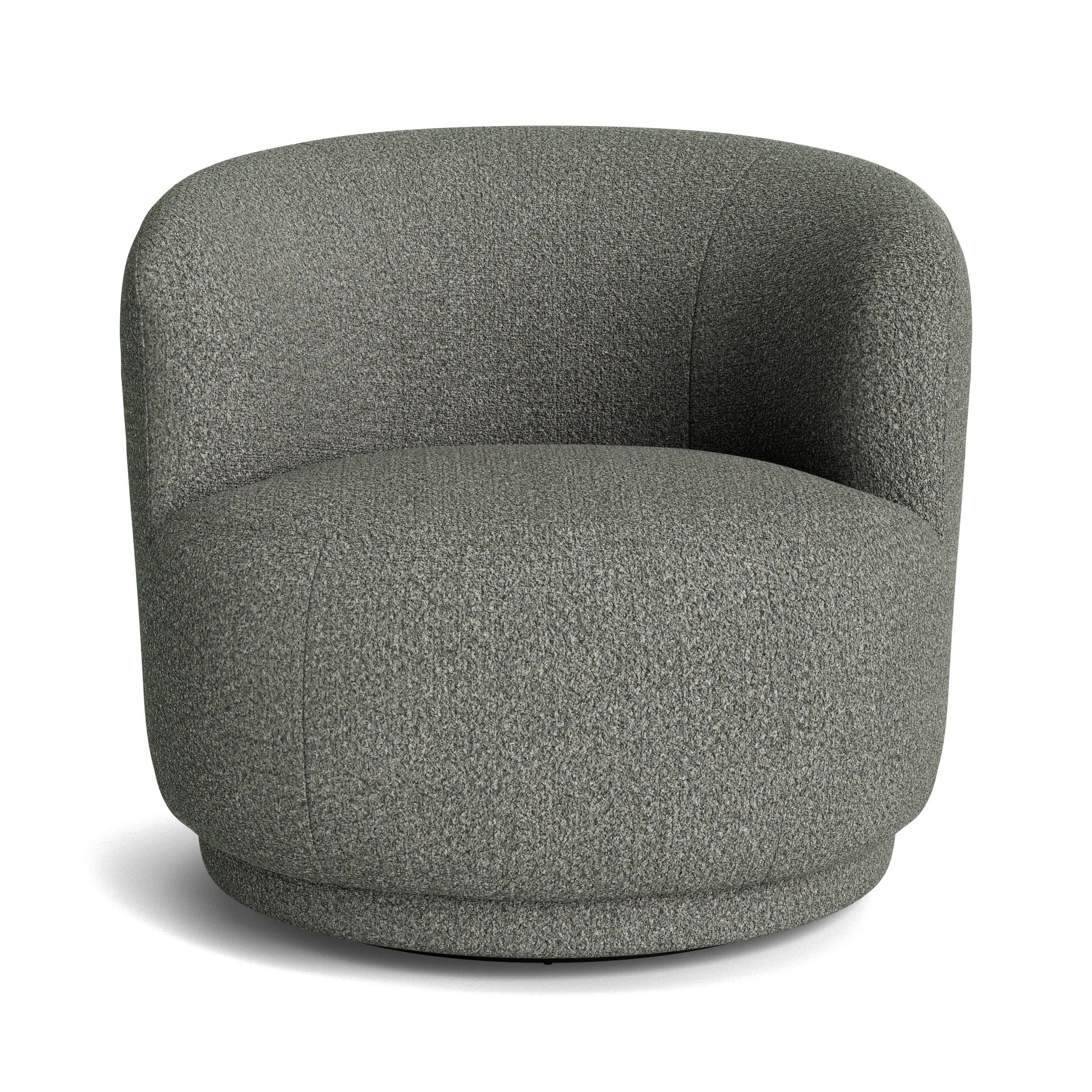Sessel Yaroma - drehbar, Stoff, Schlamm