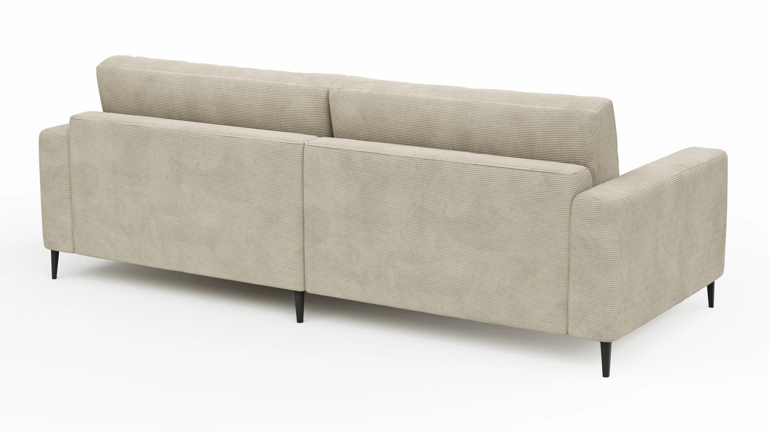 Ecksofa Solero 2.0 - 1,5-Sitzer mit Longchair rechts, Stoff, Sand