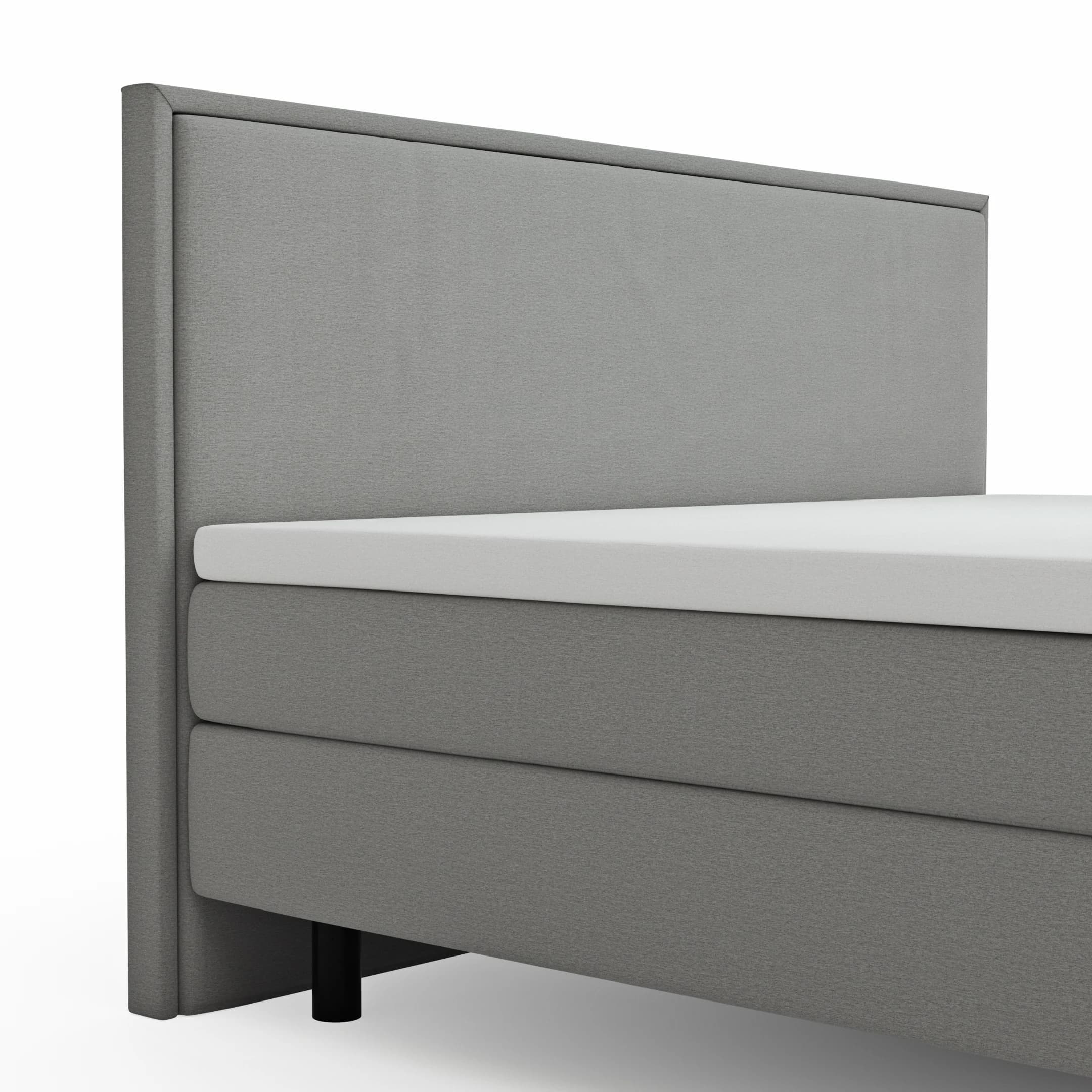 Boxspringbett Valencia - Liegefläche ca. 160x200 cm, Stoff, Zink