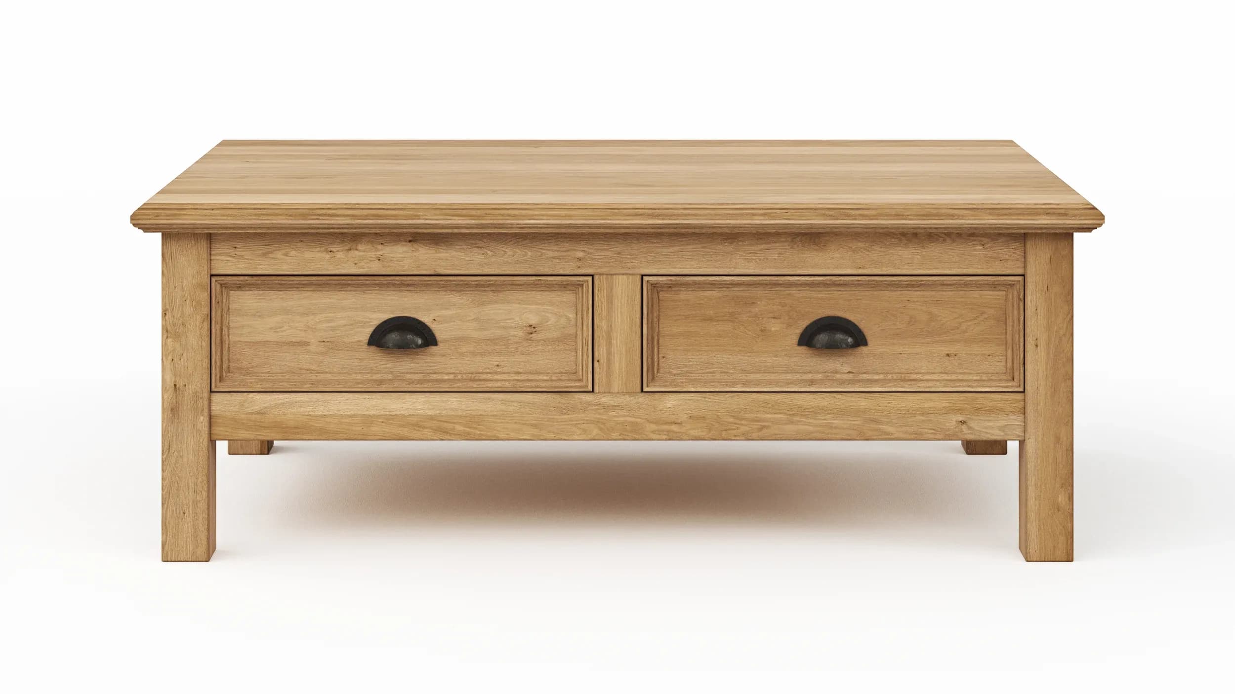 Couchtisch Louisiana - LBH ca. 120x70x45 cm, Wildeiche teilmassiv, geölt