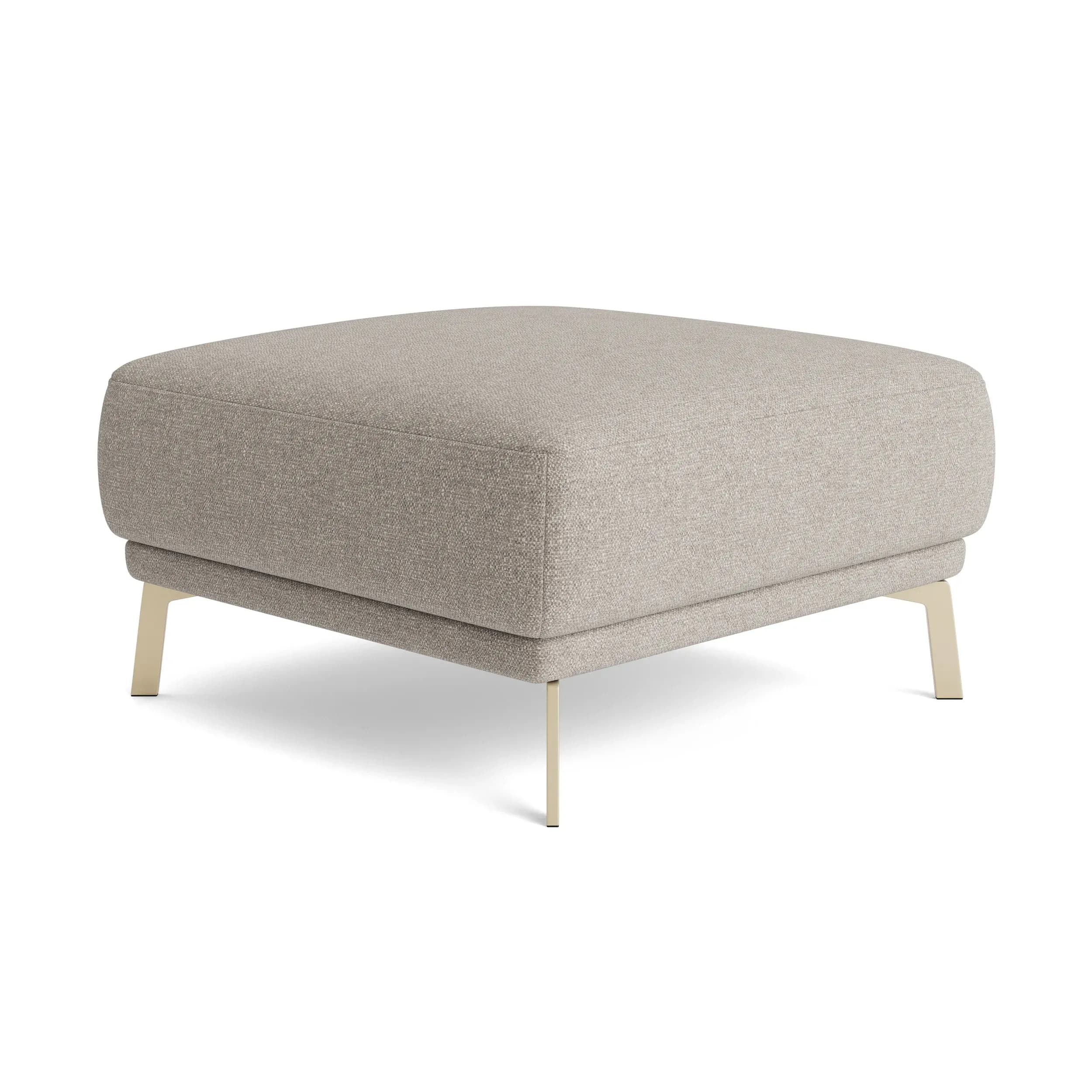 Hocker Bolonia - Stoff, Graubeige