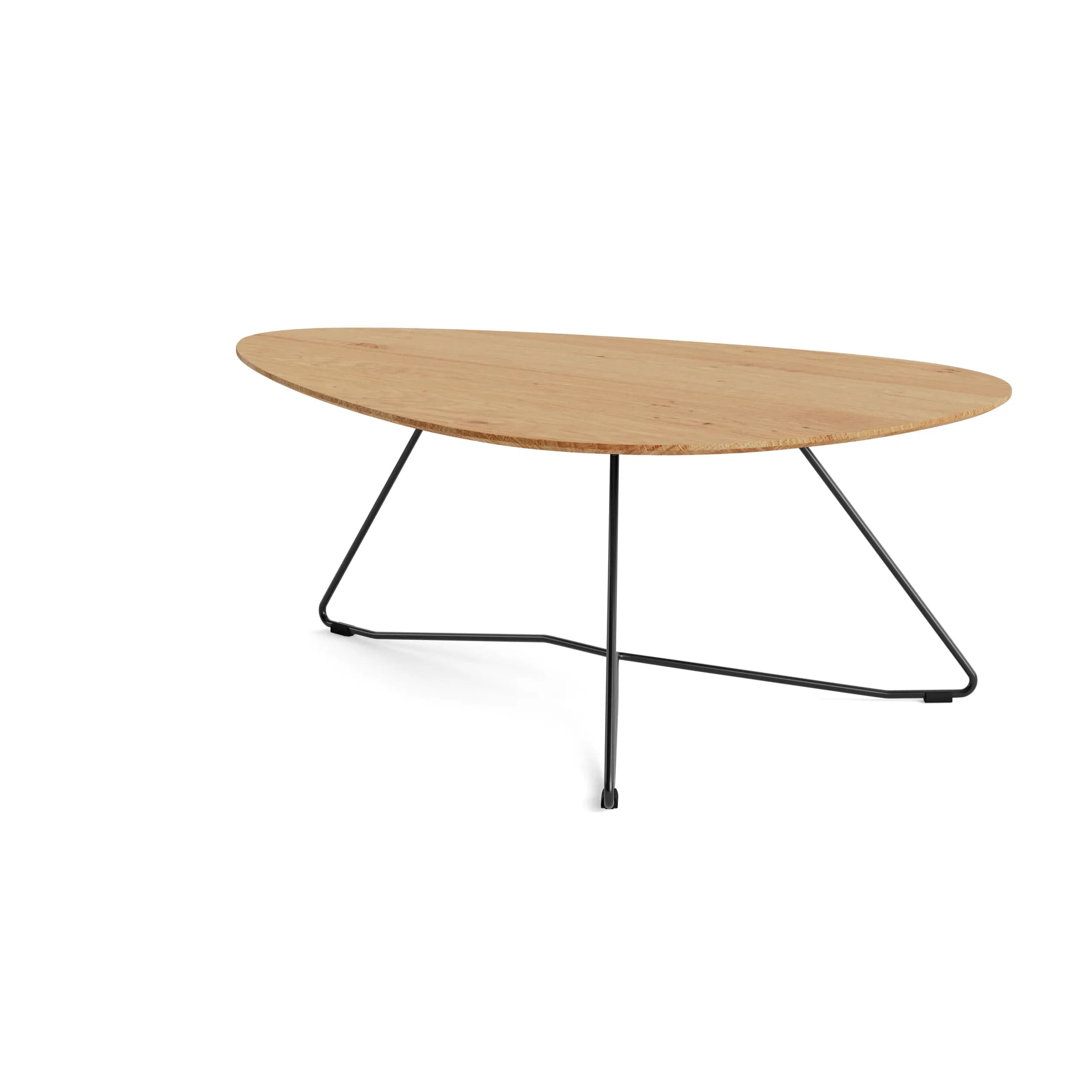 Couchtisch Oliva - LBH ca. 100x70x37 cm, Eiche massiv, Natur geölt