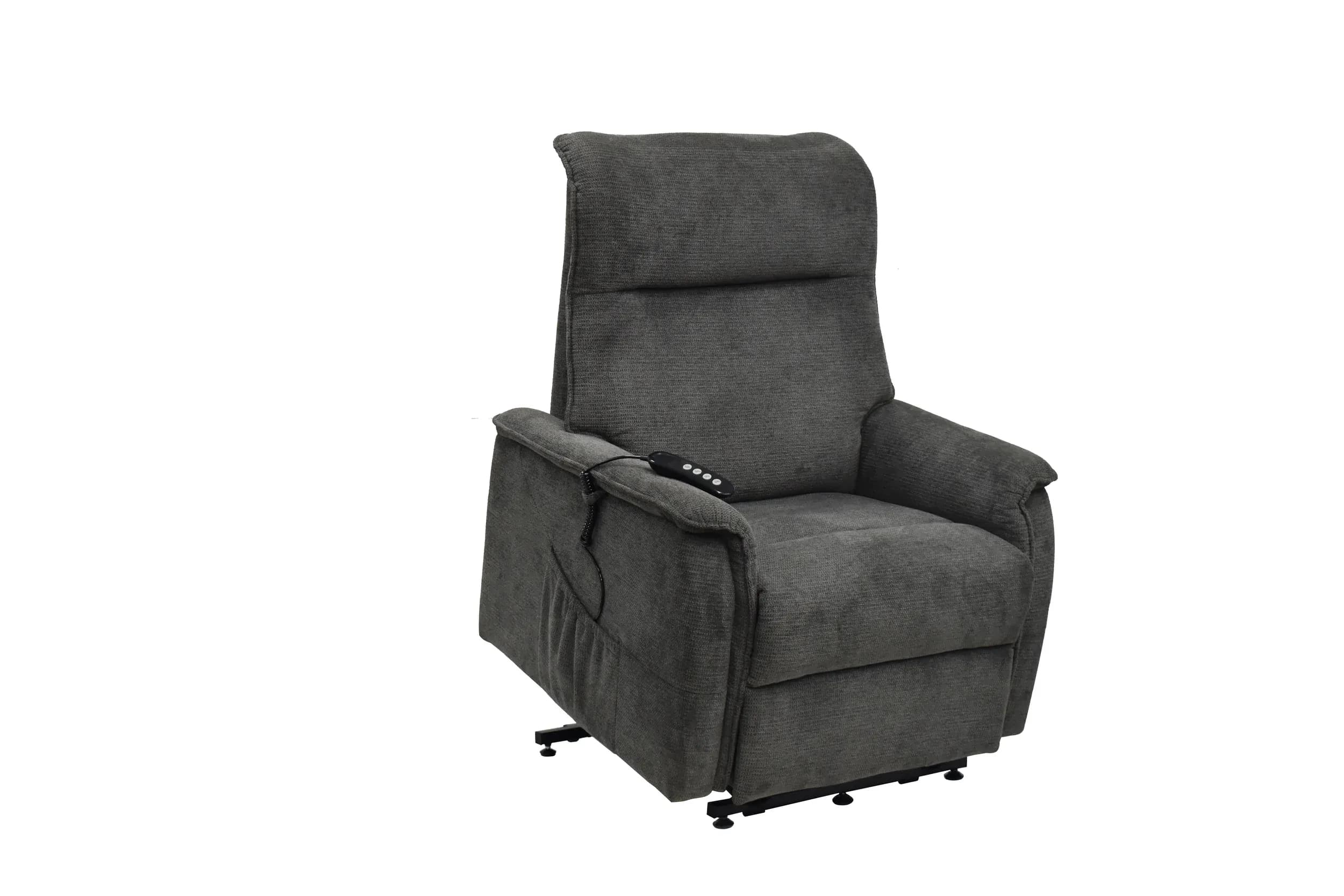 TV-Sessel MIKLAS - Aufstehhilfe, Relaxfunktion, Stoff, Grau
