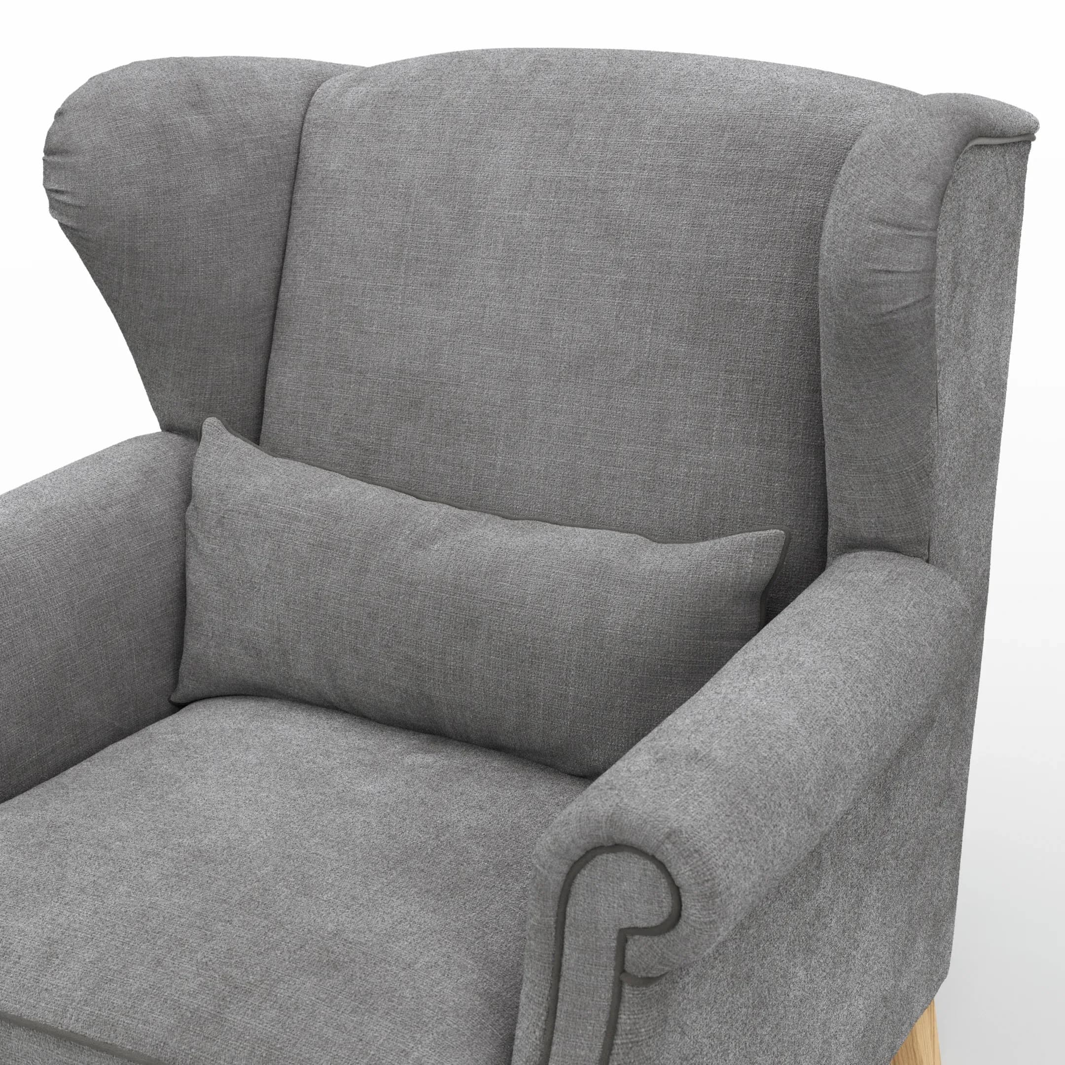 Sessel Mapleton - Stoff, Anthrazit