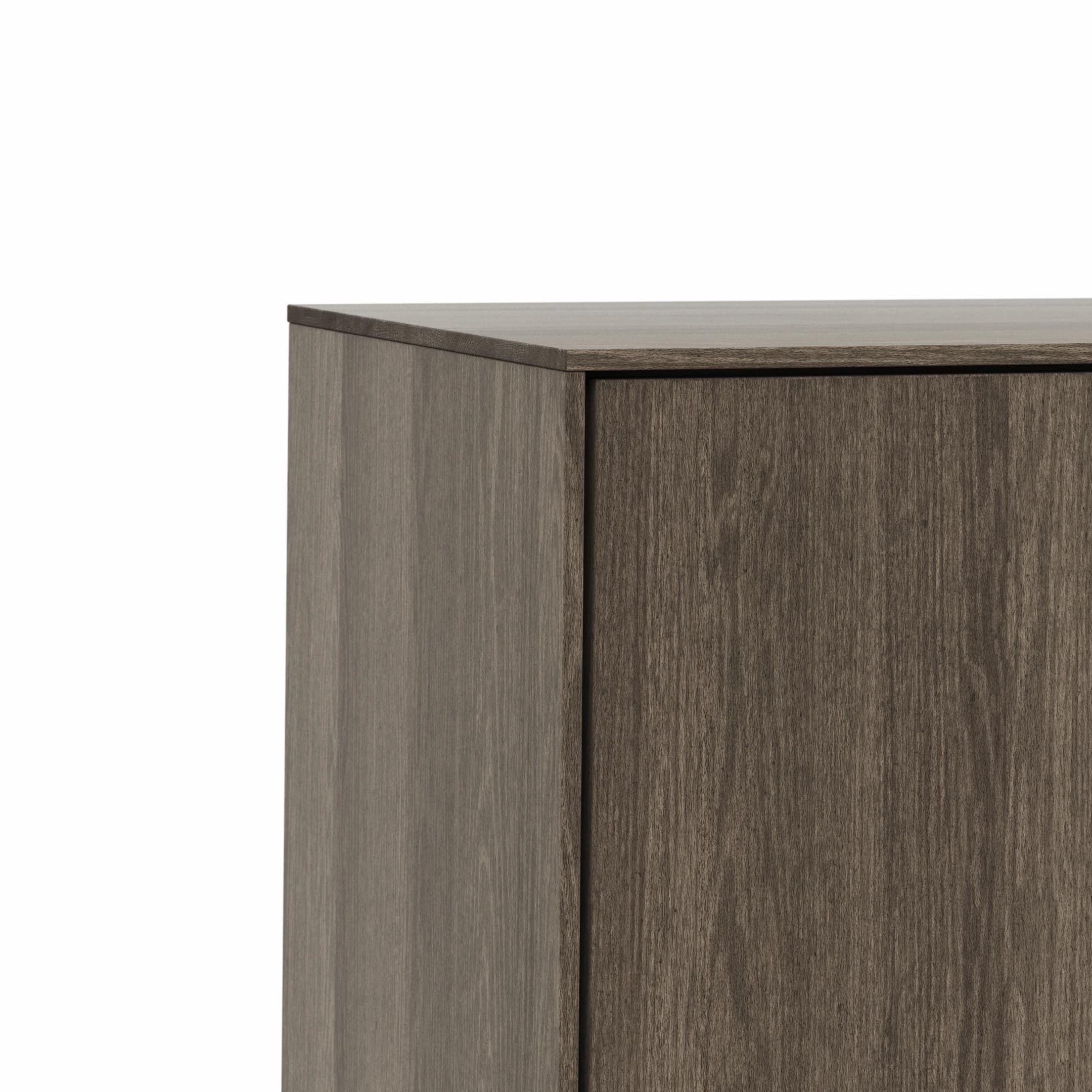 Sideboard Saratoga - Buche massiv, silbergrau geölt