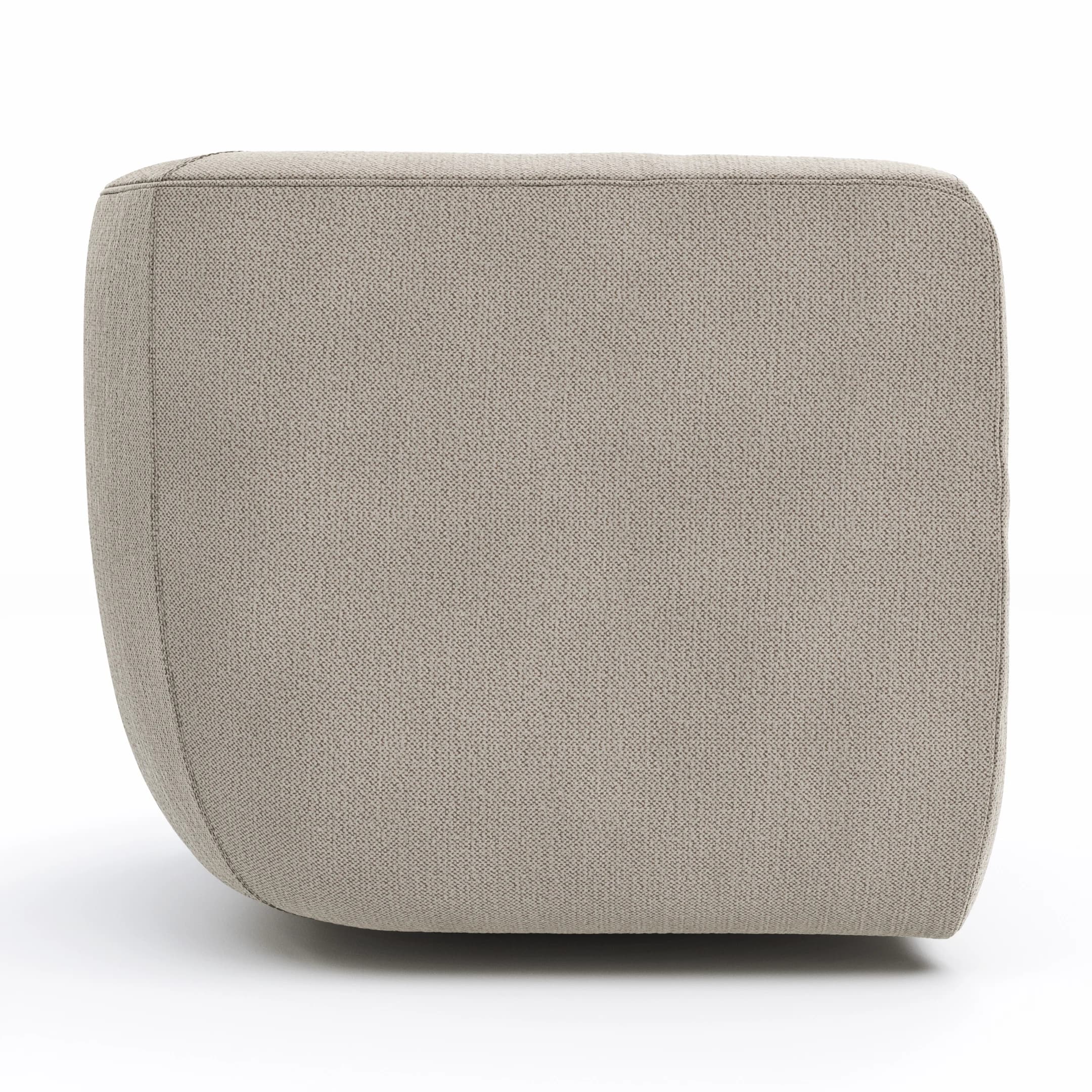Sessel Stormy - drehbar, Stoff, Creme