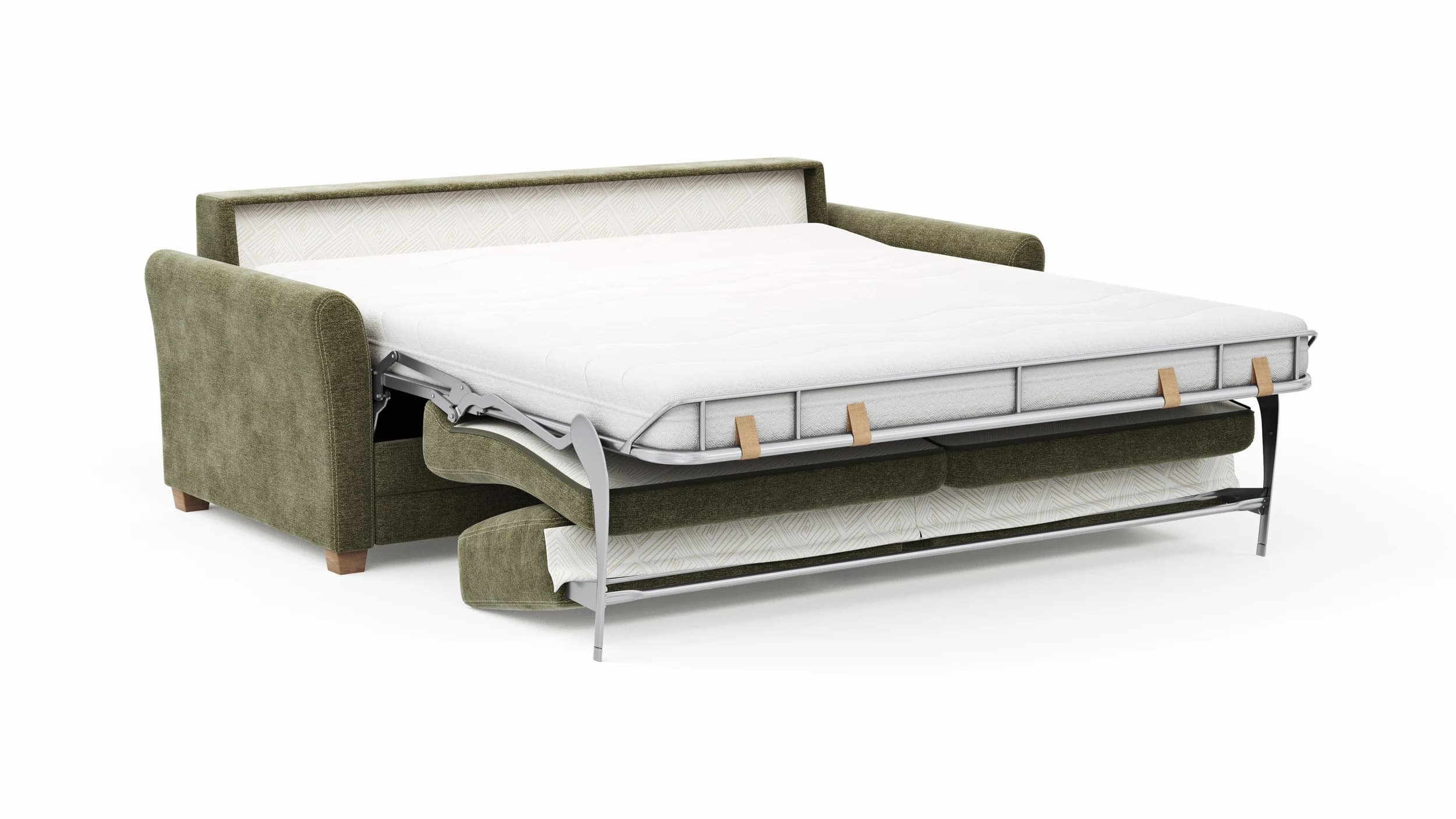 Sofa Lakeville 1 - 2-Sitzer inkl. Schlaffunktion, Stoff, Grün