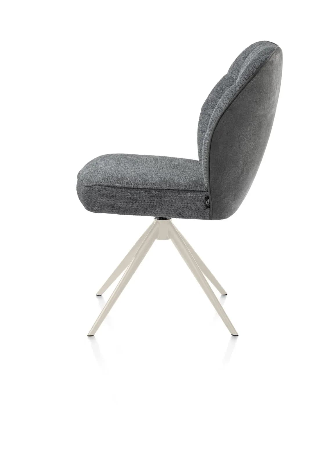 Bell, Stuhl - Gestell Creme - drehbar - Kippfunktion - Taschenfederkern - Kombi Calabria/Vada