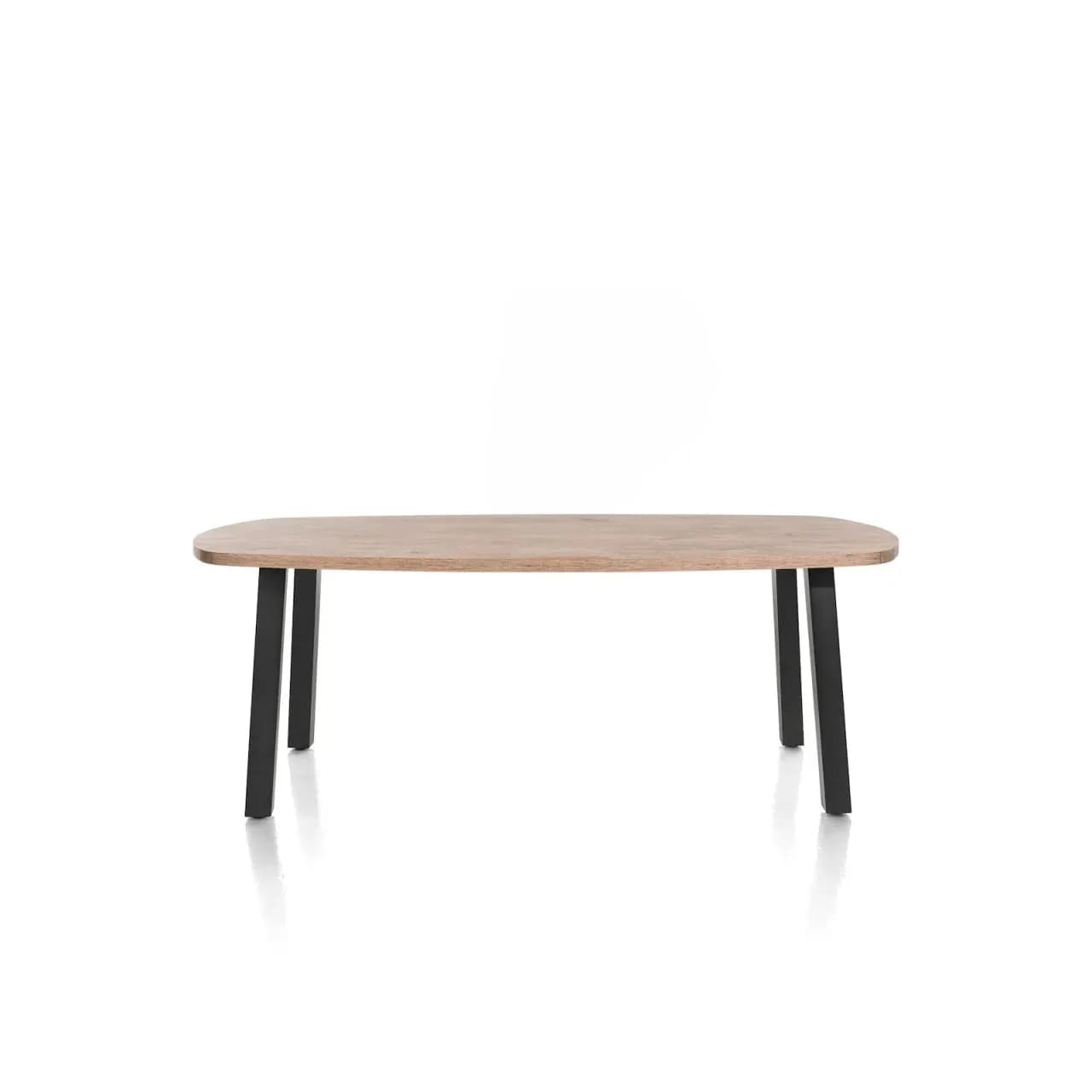 Pavarotti, Tisch 210 x 108 cm - 4 Beine - Metall