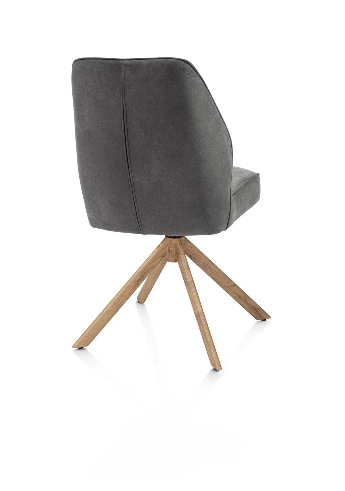 Bell, Stuhl - Gestell Eiche-Optik - drehbar - Kippfunktion - Taschenfederkern - Stoff Calabria