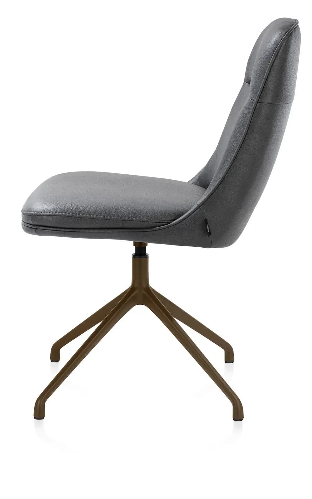Mateo, Stuhl - drehbar - steelbrown - Pala