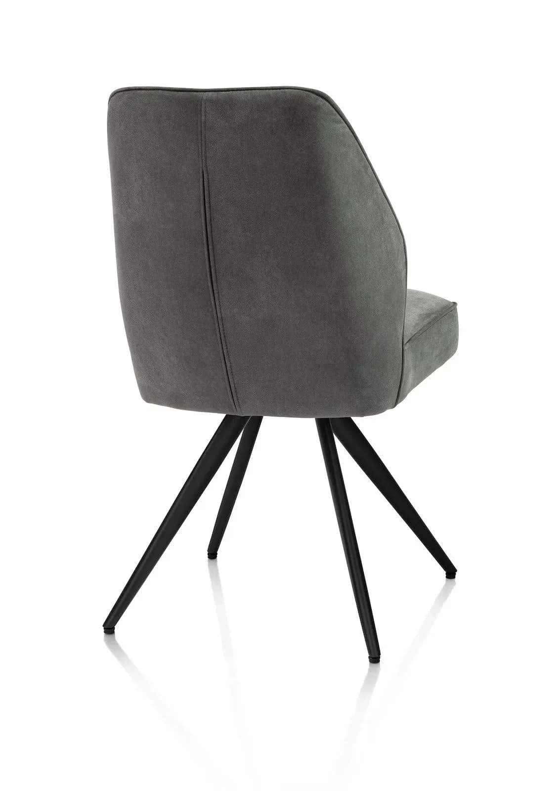 Bell, Stuhl - Gestell Schwarz - Taschenfederkern - Stoff Calabria