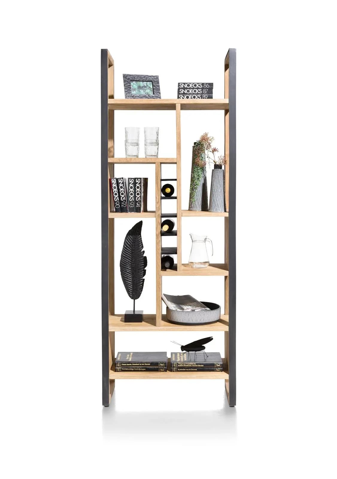 Metalo, Raumteiler 75 cm - 8-Nischen + 6-Weinfächer