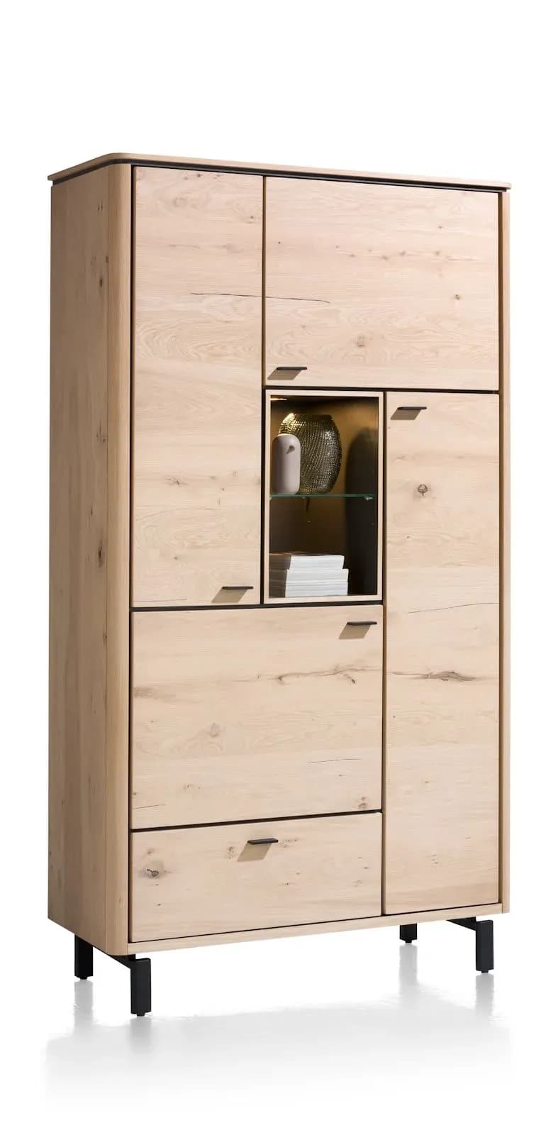 Livada, Schrank 110 cm - 4-Türen + 1-Lade + 2-Nischen