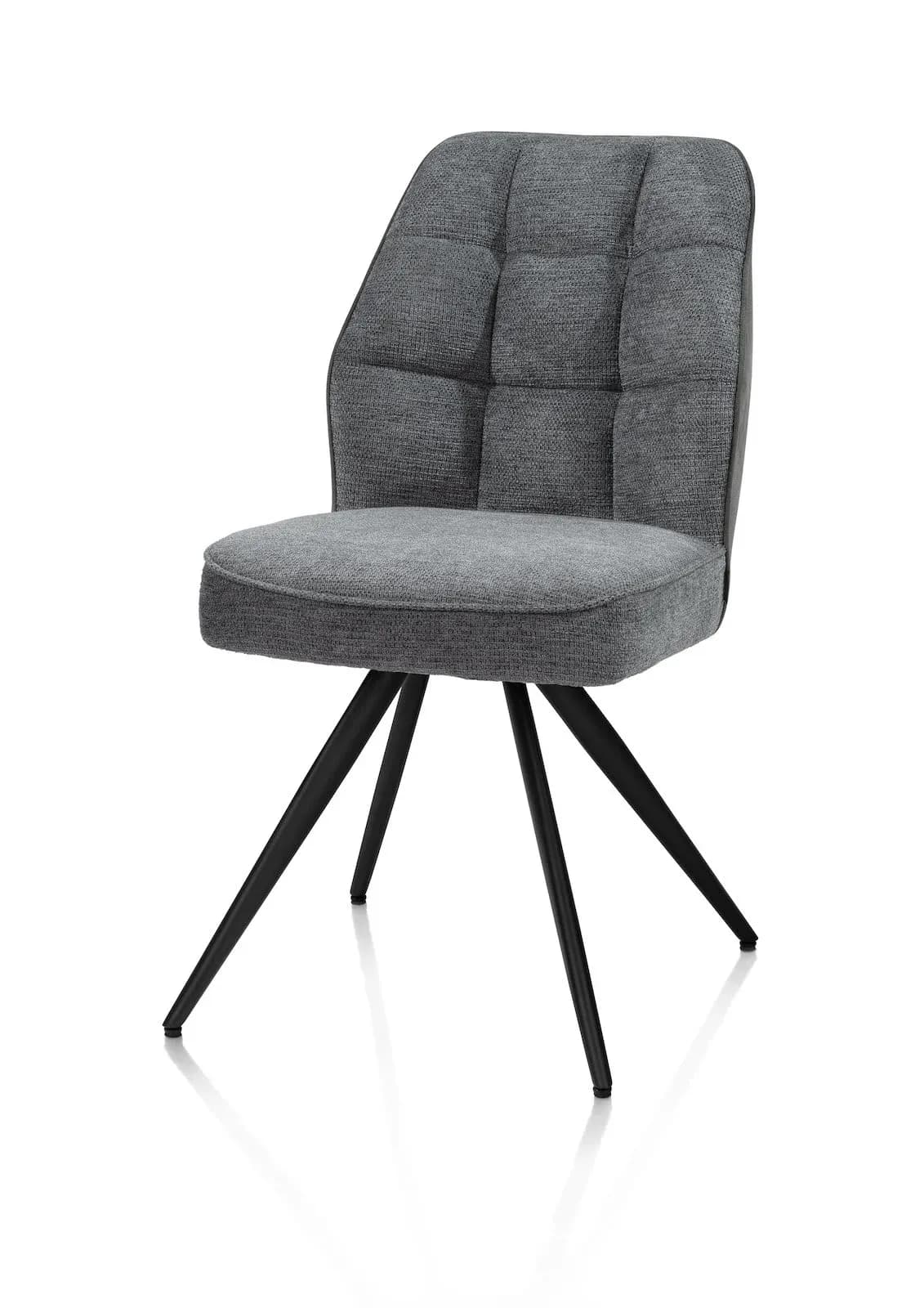 Bell, Stuhl - Gestell Schwarz - Taschenfederkern - Kombi Calabria/Vada