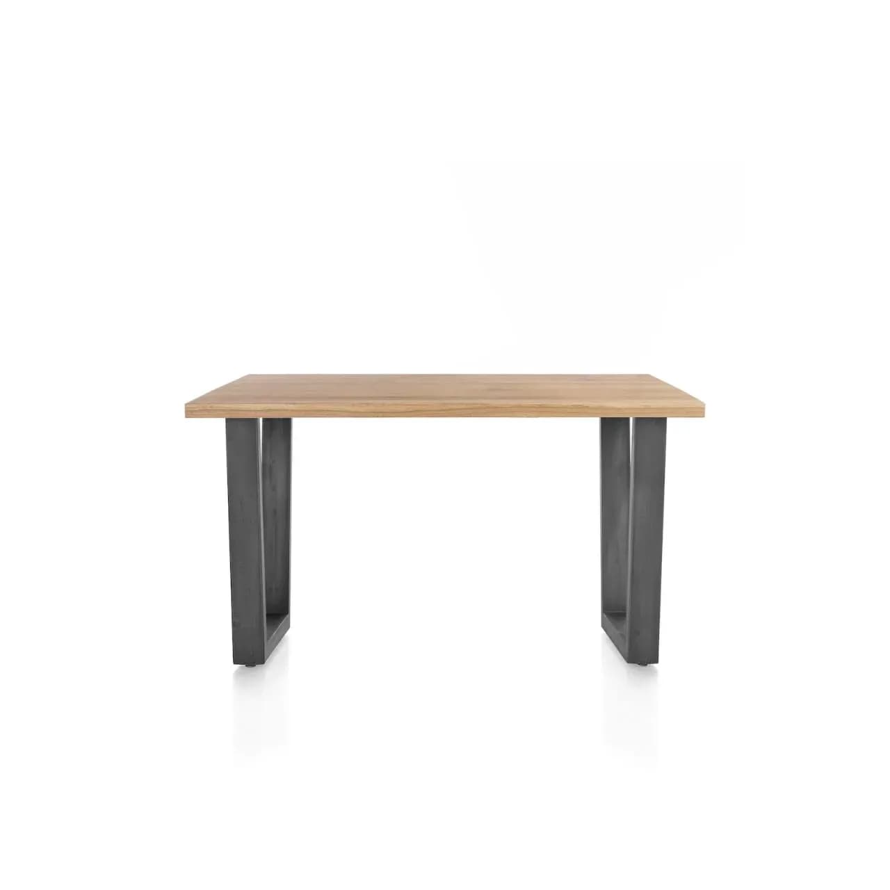 Nyborg, Tresentisch 150 x 100 cm - rechteckige Tischplatte - V Fuß Metall (Höhe: 92 cm)