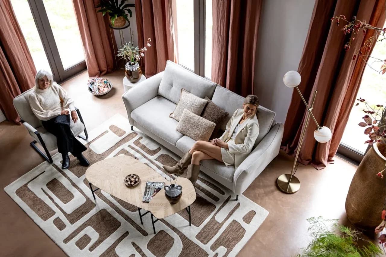 Hendrik, Set von 2 Couchtischen 63 x 120 cm / 62 x 44 cm - Fishbone