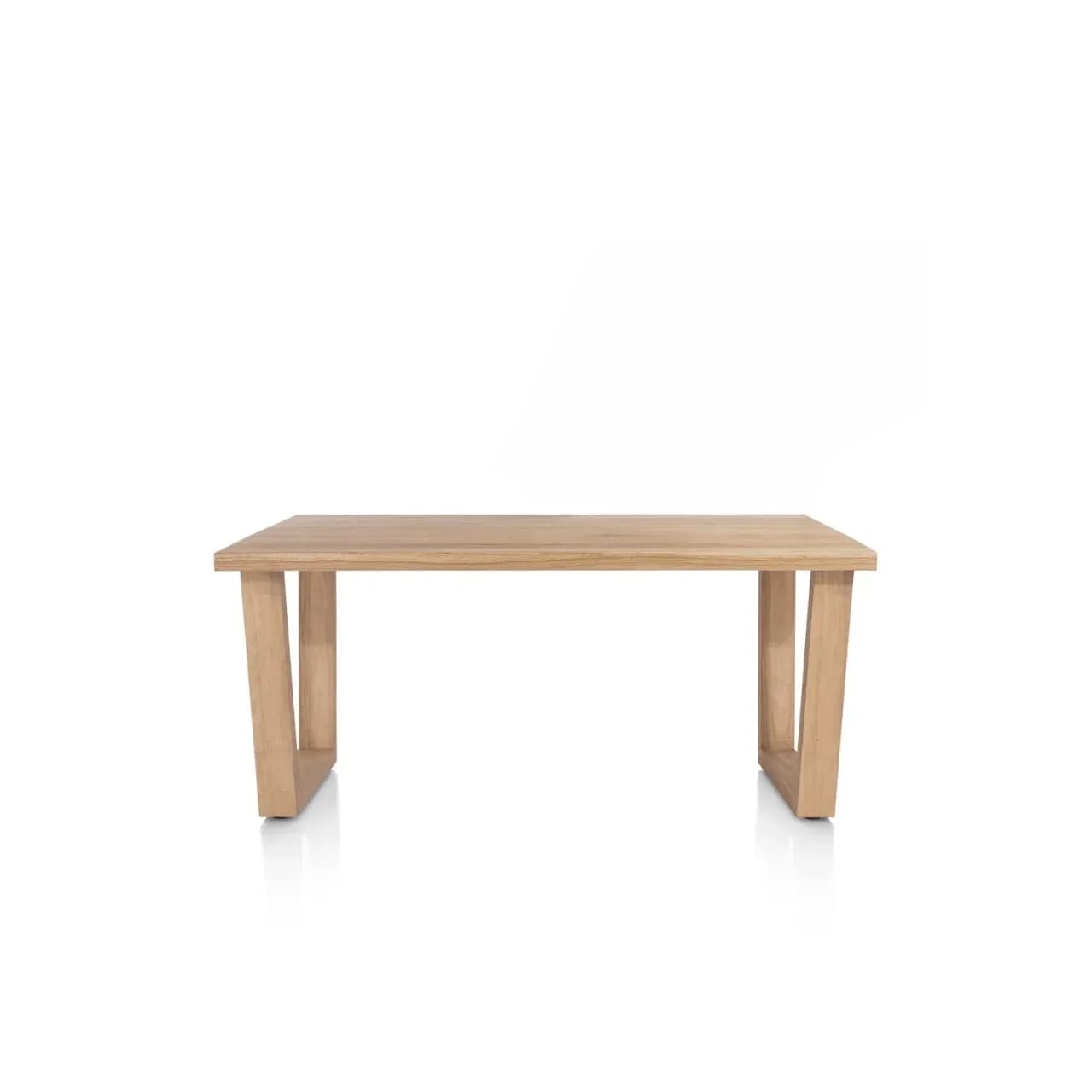 Nyborg, Tisch 150 x 100 cm - rechteckige Tischplatte - V-Fuß Holz
