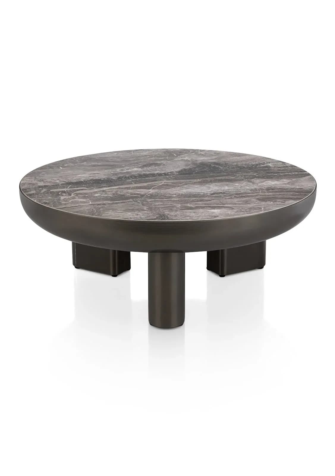 Margo, Couchtisch Stein - durchmesser 89 cm - Höhe 34 cm